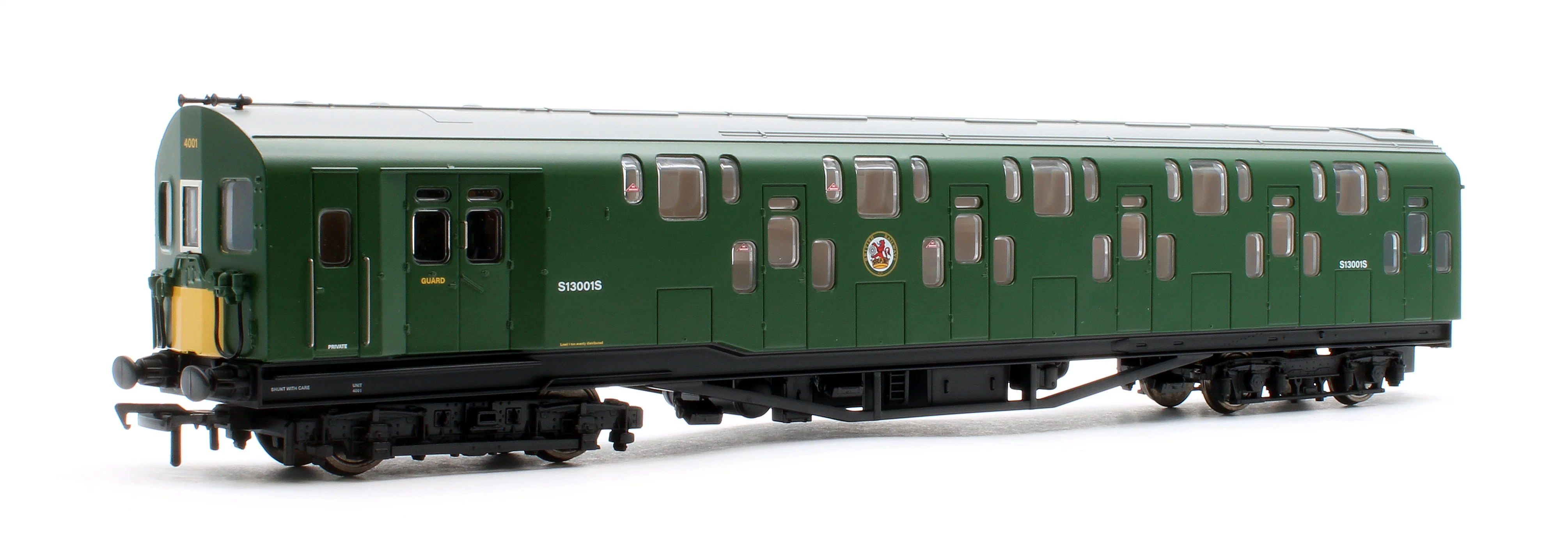 Bulleid Class 4DD Double Decker 4 Car EMU 4001/4901 BR Green with Small Yellow Ends - Image 10