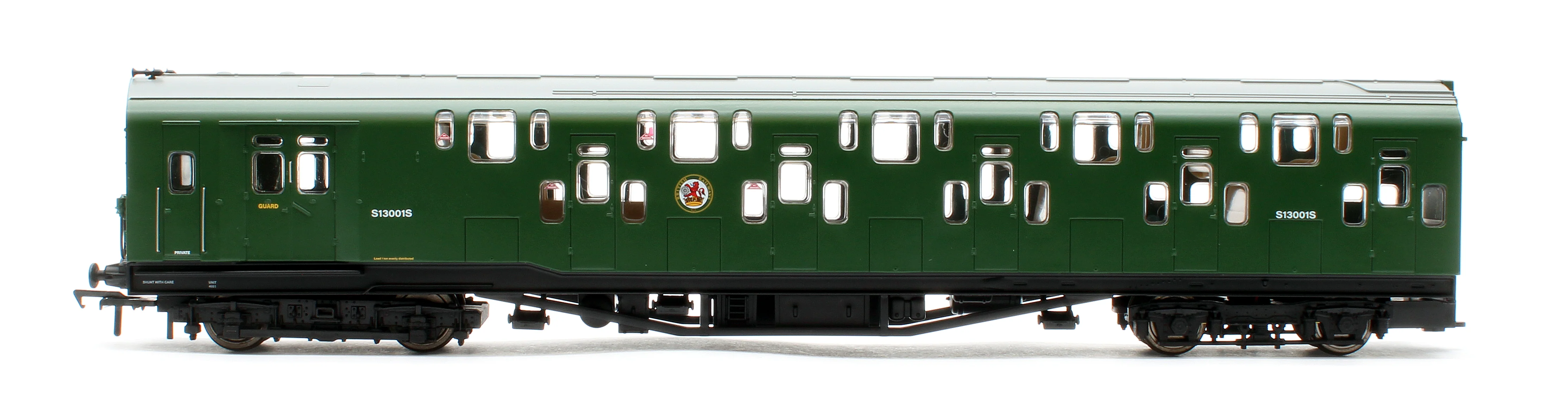 Bulleid Class 4DD Double Decker 4 Car EMU 4001/4901 BR Green with Small Yellow Ends - Image 11