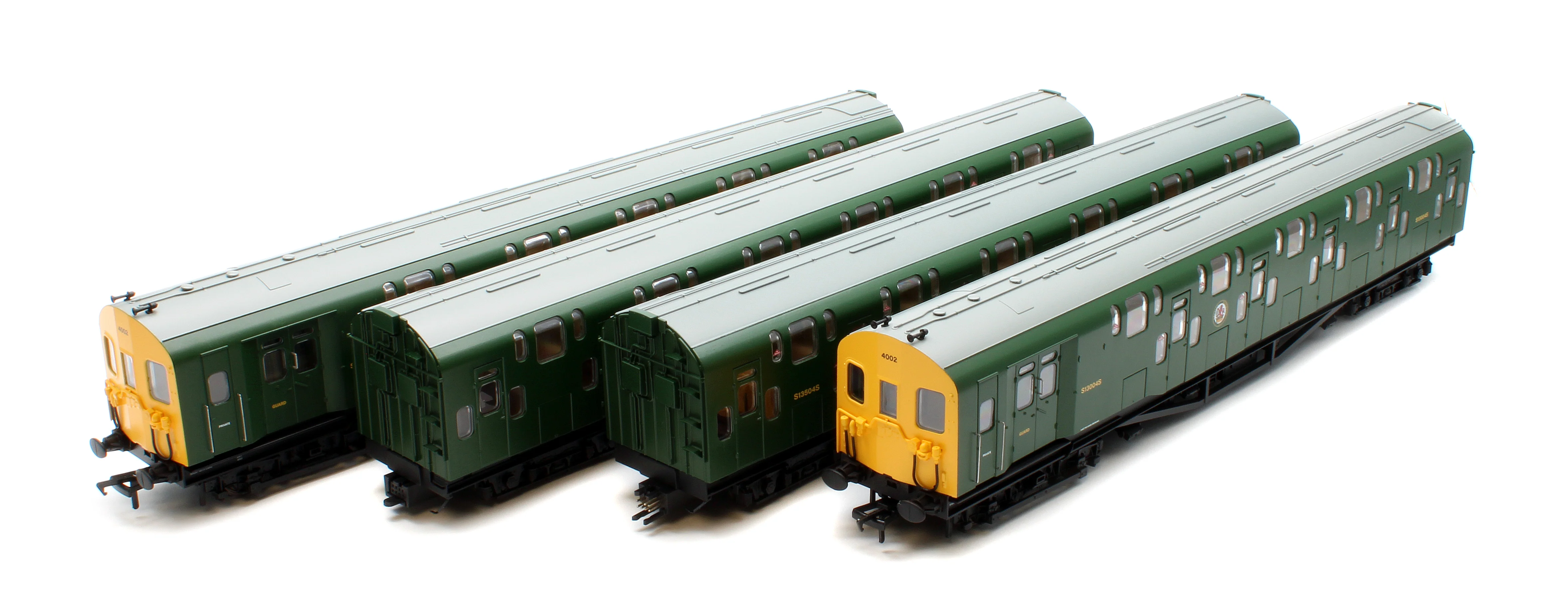 Bulleid Class 4DD Double Decker 4 Car EMU 4002/4902 BR Green with Full Yellow Ends - Image 3