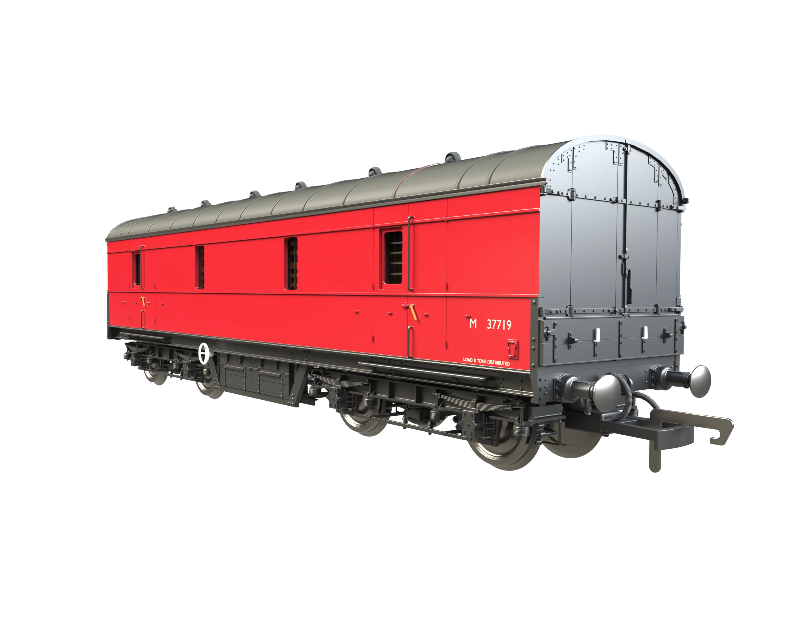 C2021 LMS 42ft GUV Parcels Van BR Crimson M37719 - Image 7