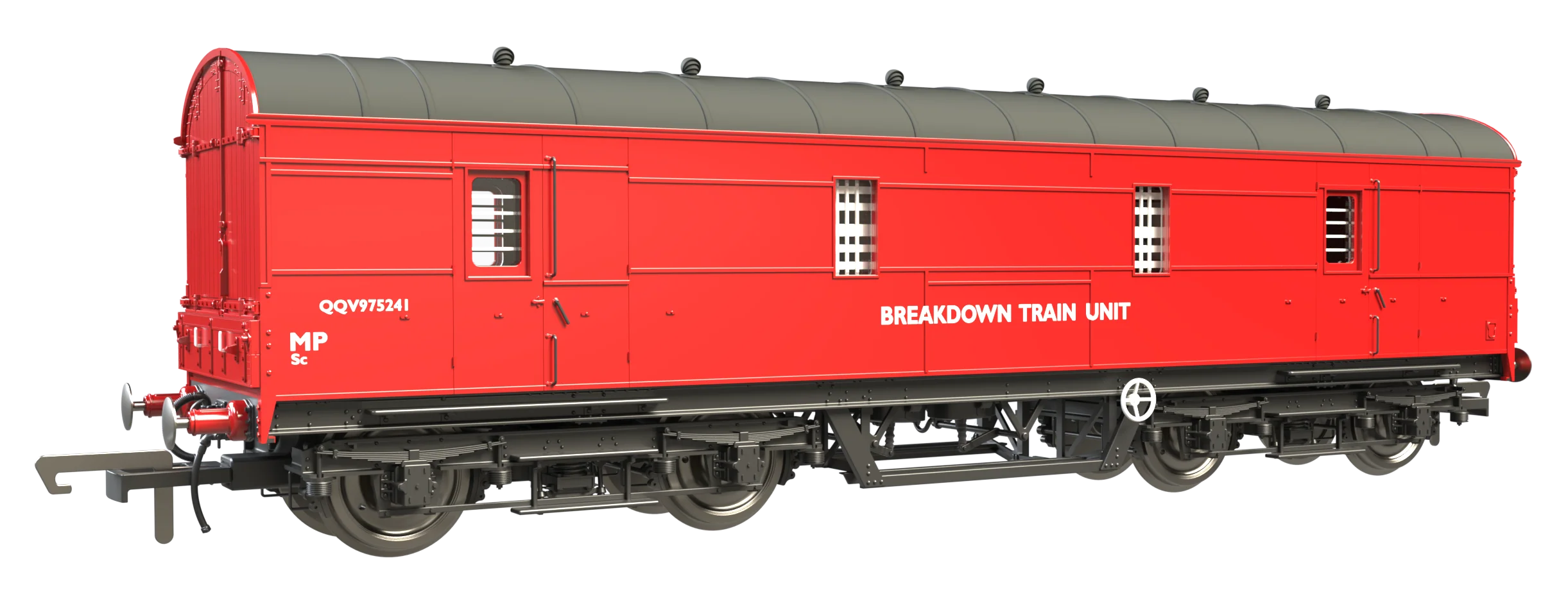 C2024 LMS 42ft GUV Parcels Van BR Gulf Red ADB975241