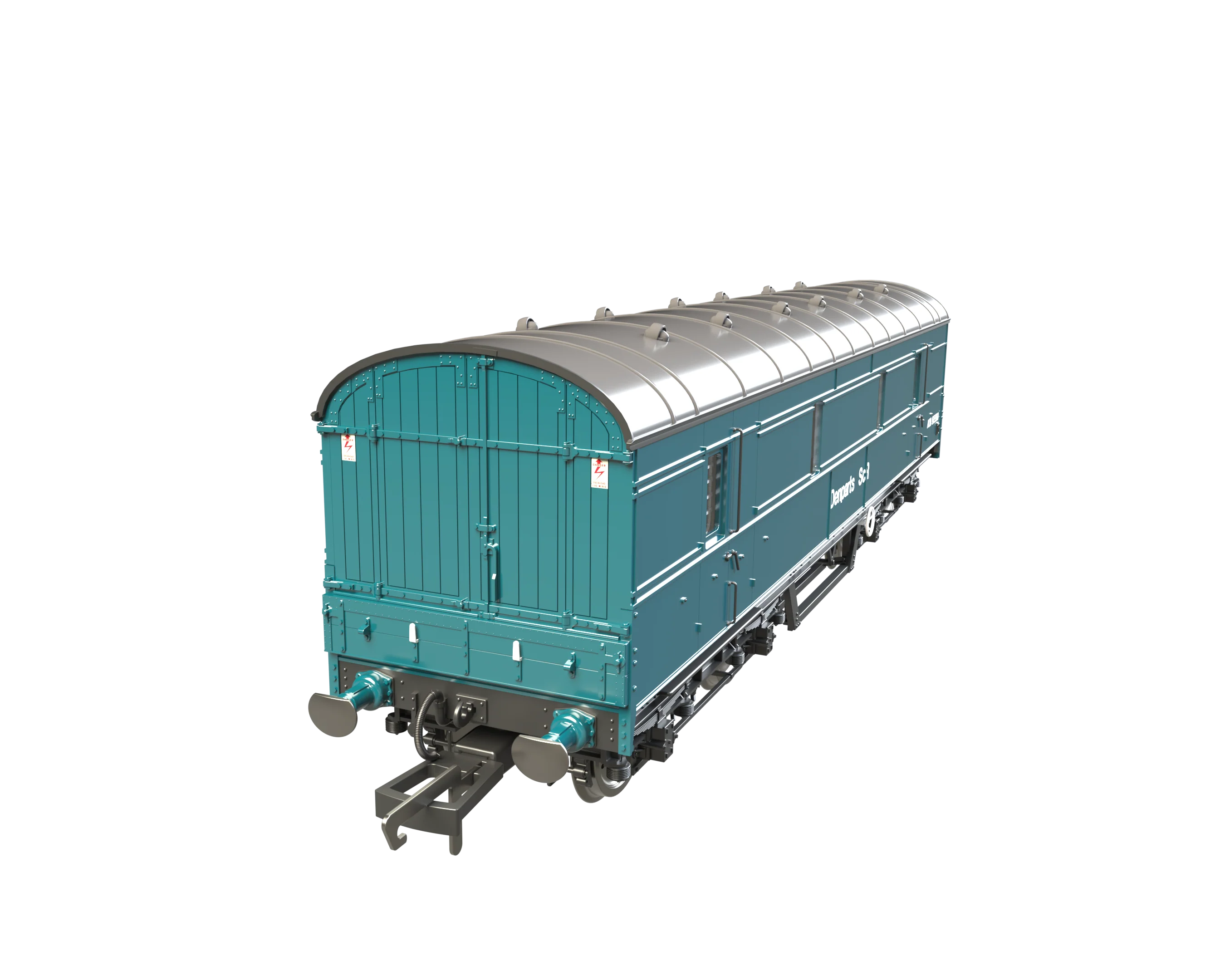 C2026 LMS 42ft GUV Parcels Van BR Blue 'Denparts' ADB97560 - Image 4
