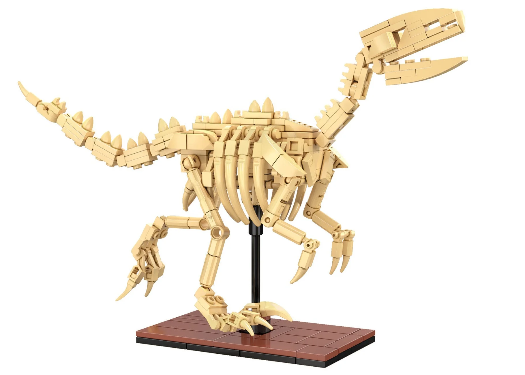 C59015W Tray of 3 Dinosaur Eggs with Stegosaurus, Triceratops & Velociraptor - Image 4