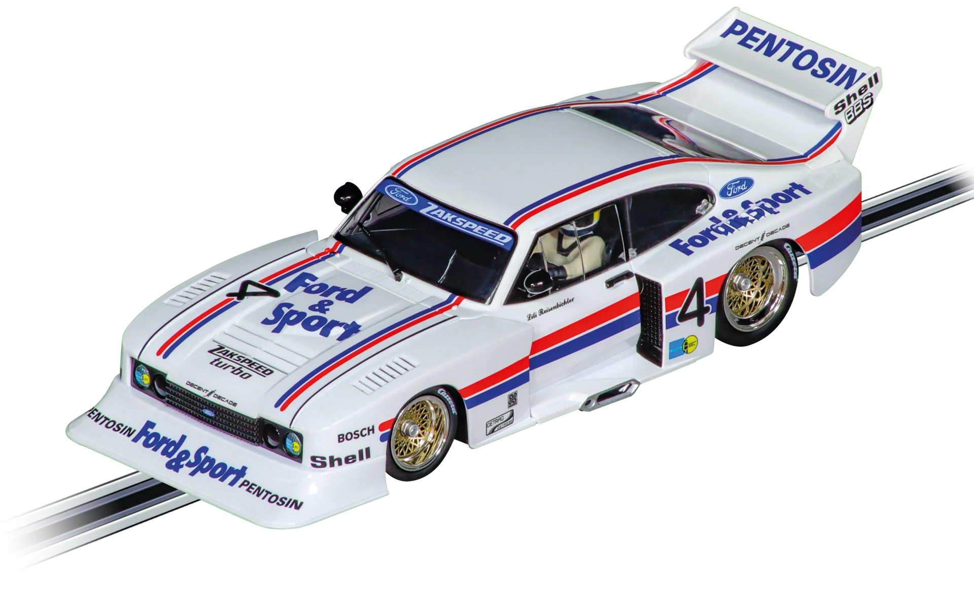 20023996 Carrera Digital 124 Ford Capri Zakspeed Turbo "Lili Reisenbichler, No.4"