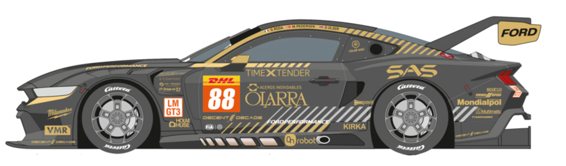 Carrera Digital 124 Ford Mustang GT3 'Proton Competition, No.88' Spa 2