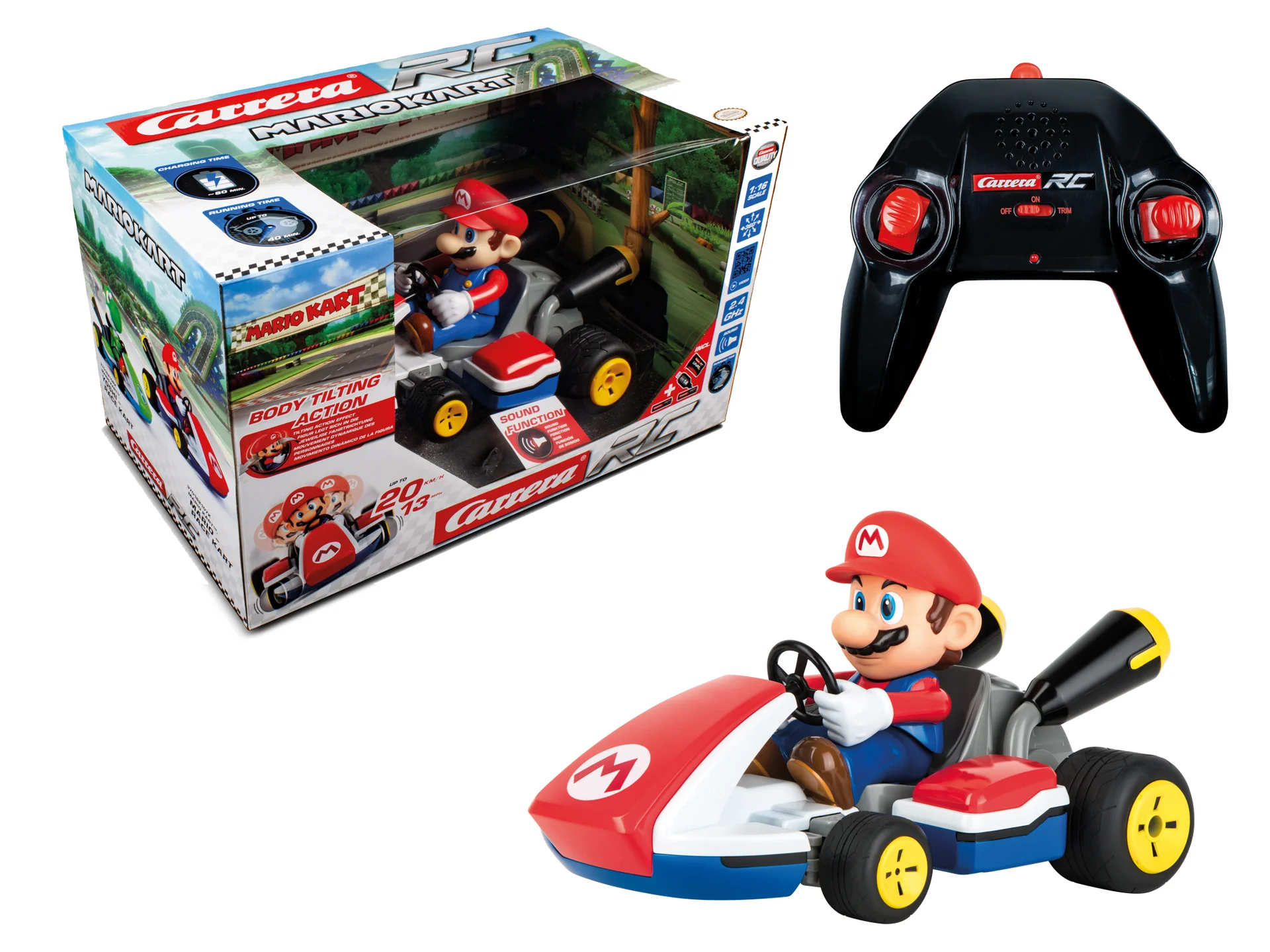 370162107X Carrera RC Mario Kart™, Mario - Race Kart with Sound 2.4GHz - Image 2