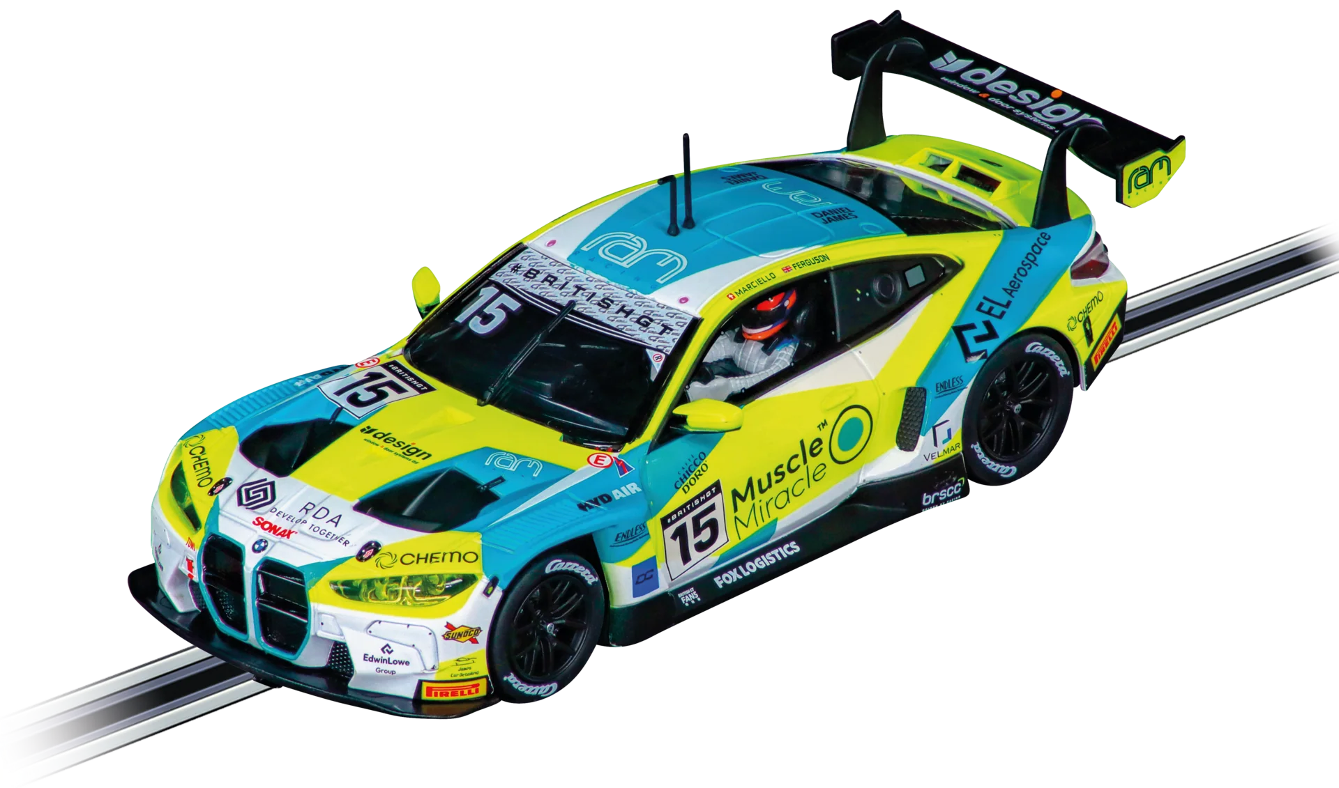 20032078 Carrera Digital 132 BMW M4 GT3 "RAM Racing, No. 15" British GT 2025