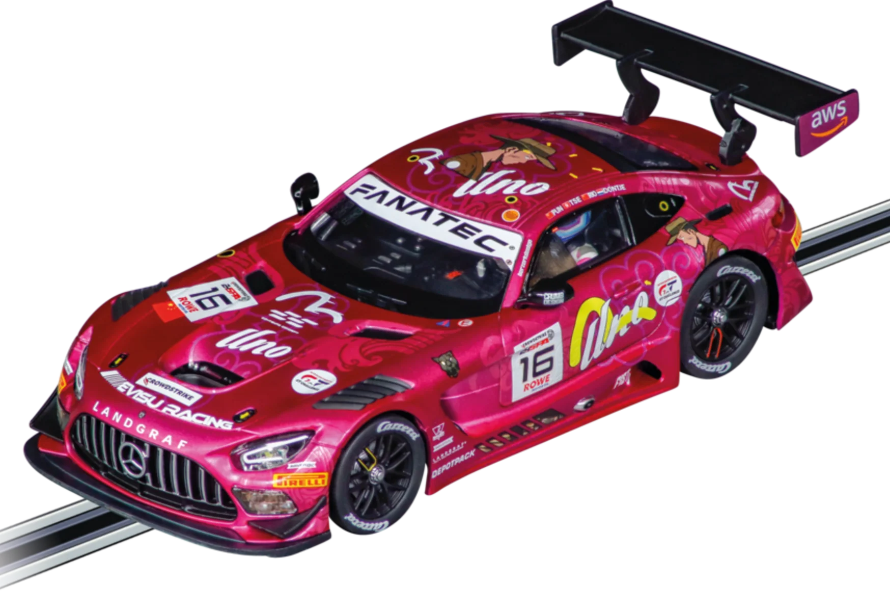 20032062 Carrera Digital 132 Mercedes-AMG GT3 Evo "Unoracing Team Landgraf, No.16" 24H Spa 2025