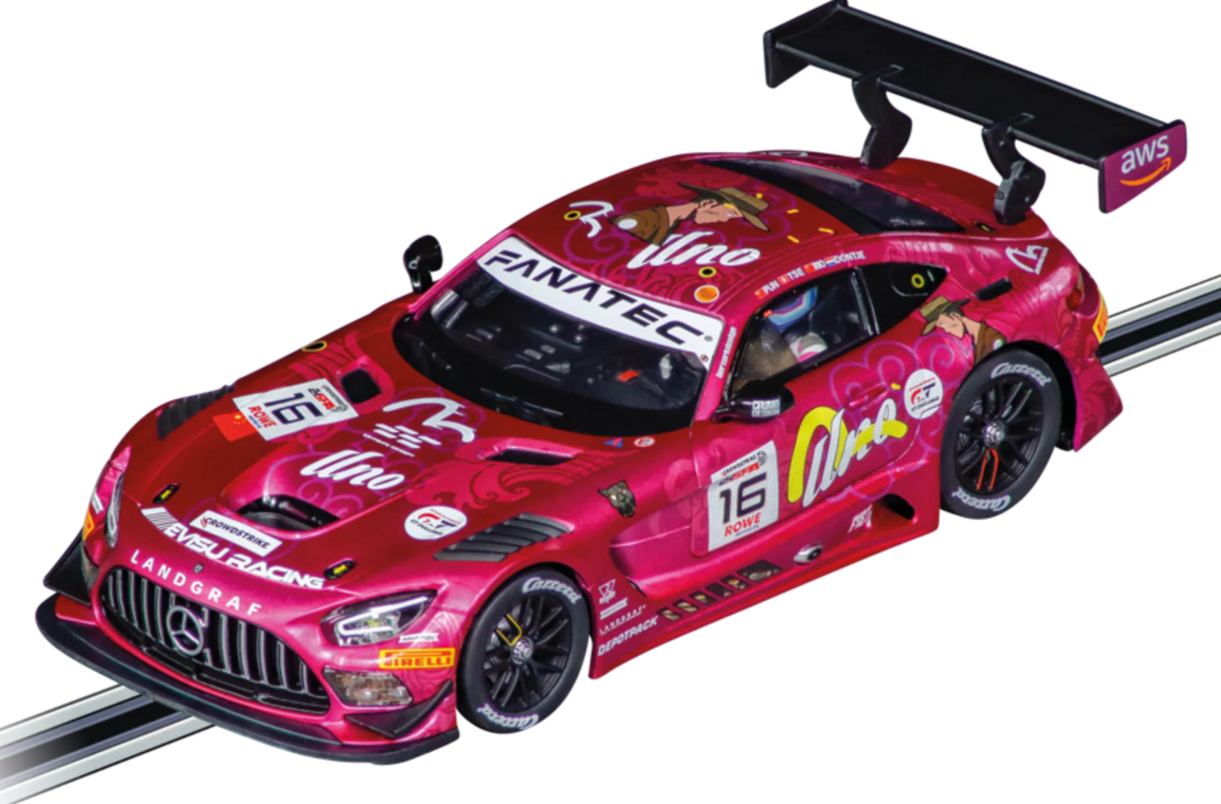 20027818 Carrera Evolution Mercedes-AMG GT3 Evo "Unoracing Team Landgraf, No.16" 24H Spa 2025