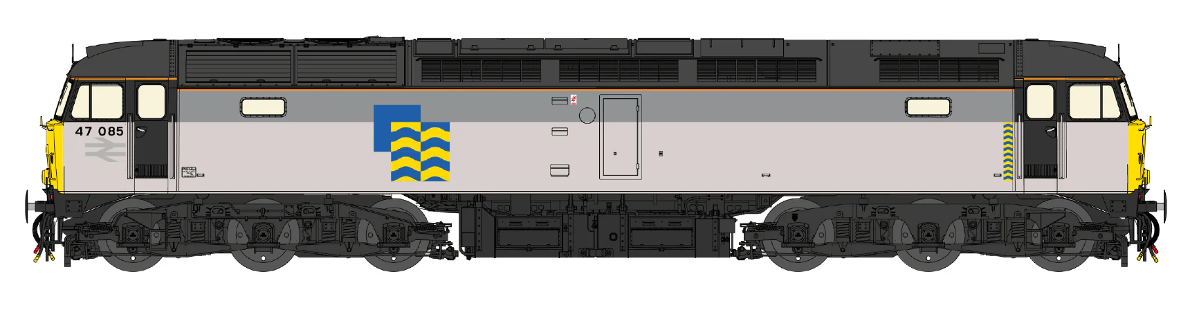Highly Detailed Premium Weathered Class 47 Petroleum 'Conidae' No.47085 Diesel Locomotive