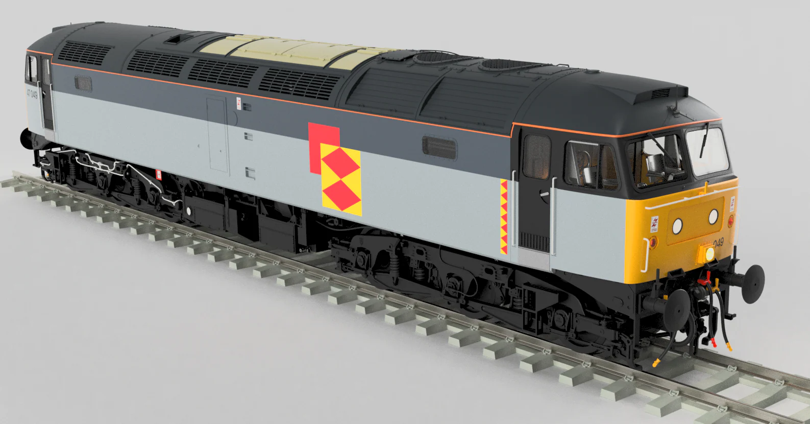 Highly Detailed Premium Weathered Class 47 Railfreight Distribution No.47049 Diesel Locomotive - DCC Sound