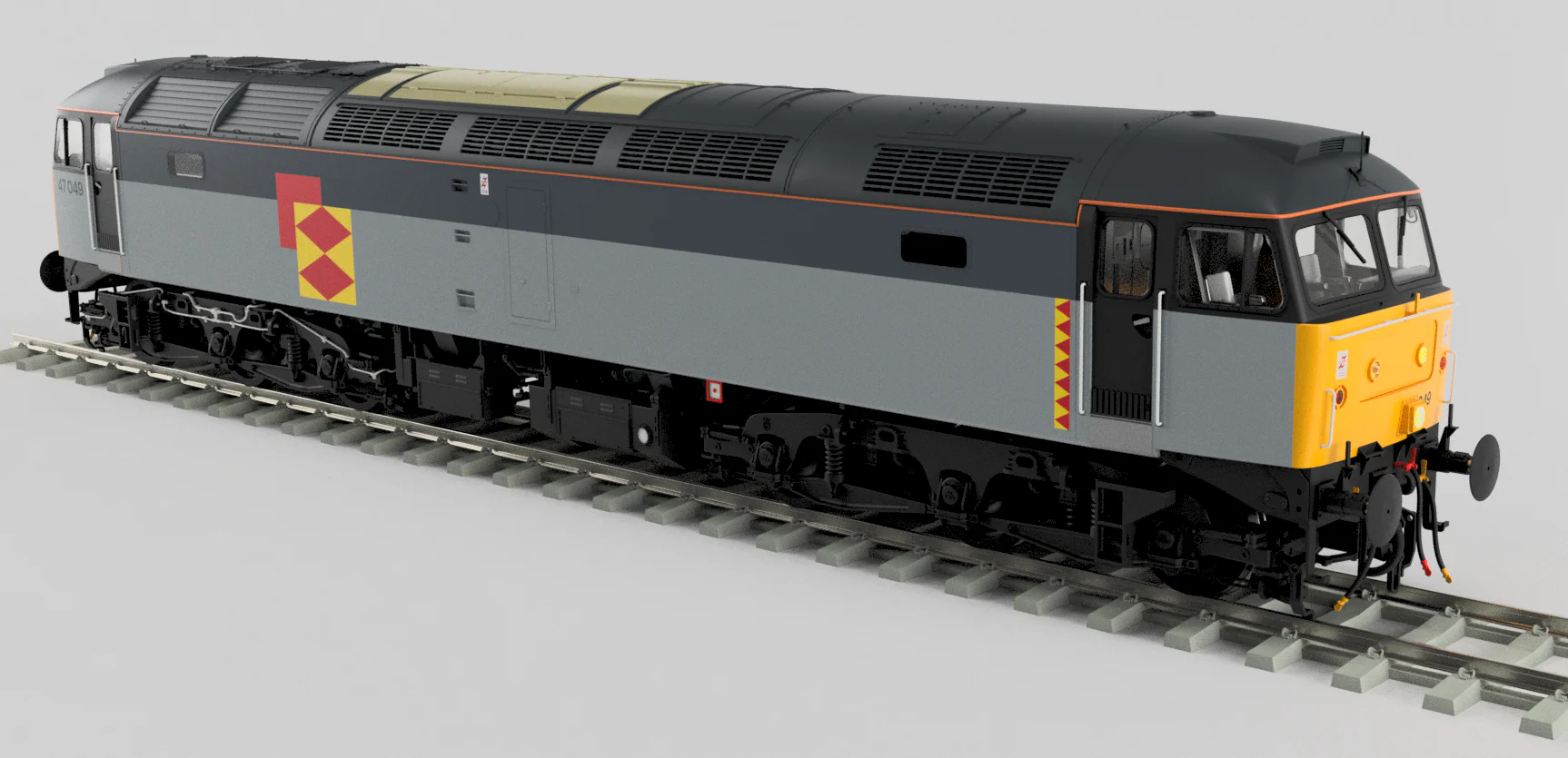 Highly Detailed Premium Weathered Class 47 Railfreight Distribution No.47049 Diesel Locomotive - DCC Sound - Image 2