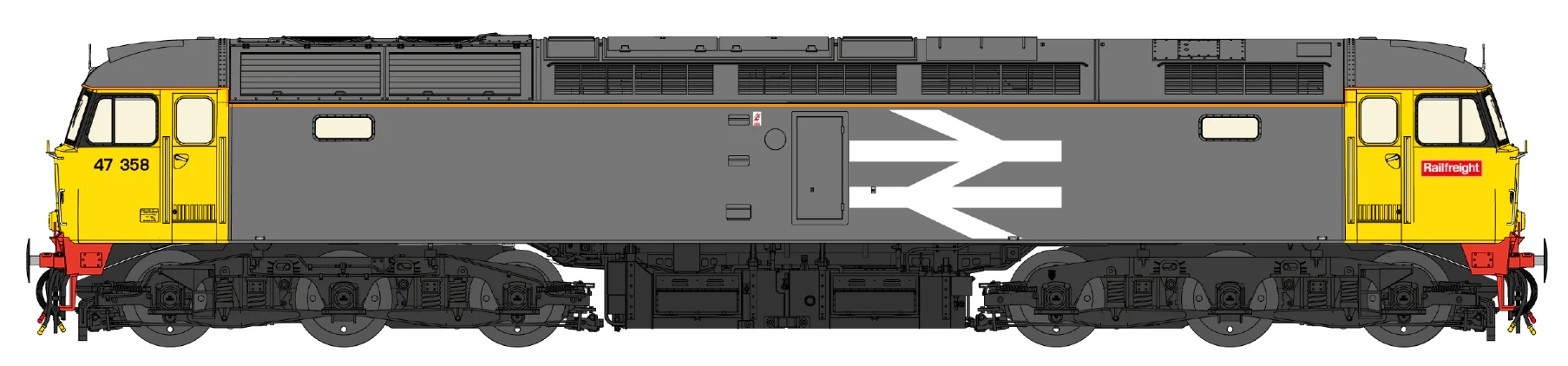 Class 47/3 Original Railfreight No.47358 Diesel Locomotive - DCC Sound