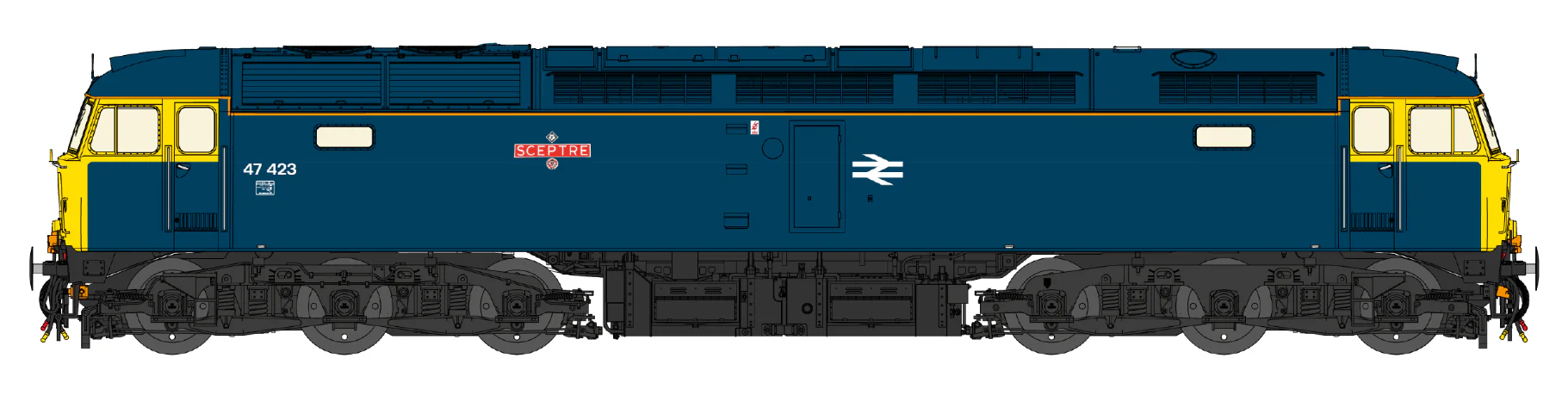 Class 47 BR Blue No.47423 Diesel Locomotive
