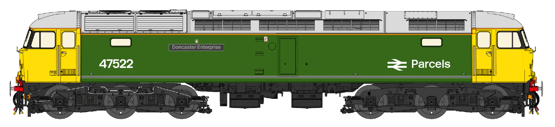 Class 47 Apple Green 'Doncaster Enterprise' No.47522 Diesel Locomotive - DCC Sound