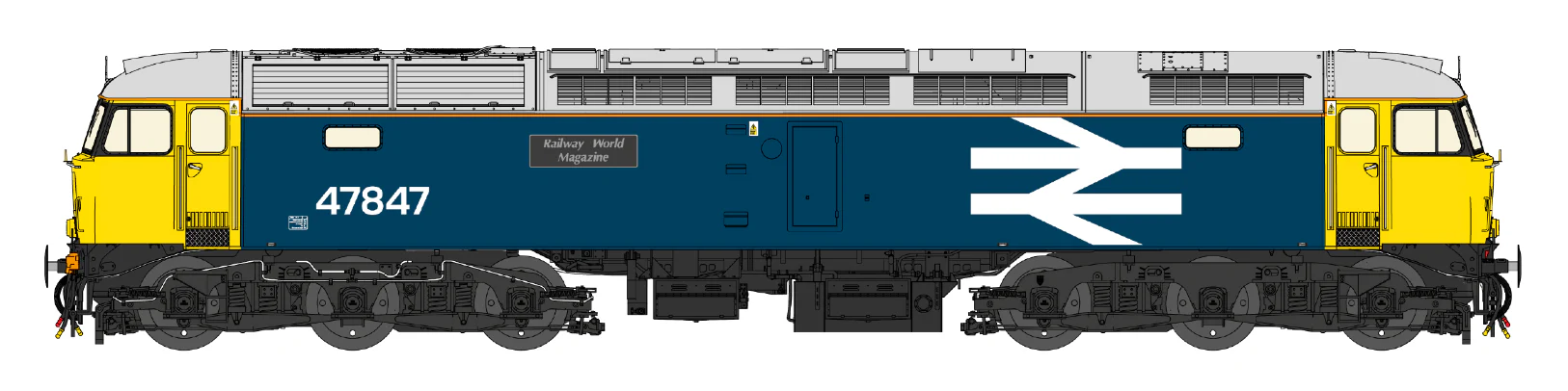 Class 47 BR Blue/Large Logo Cross Country Farewell No.47840/847 Diesel Locomotive Twin Pack - Image 3