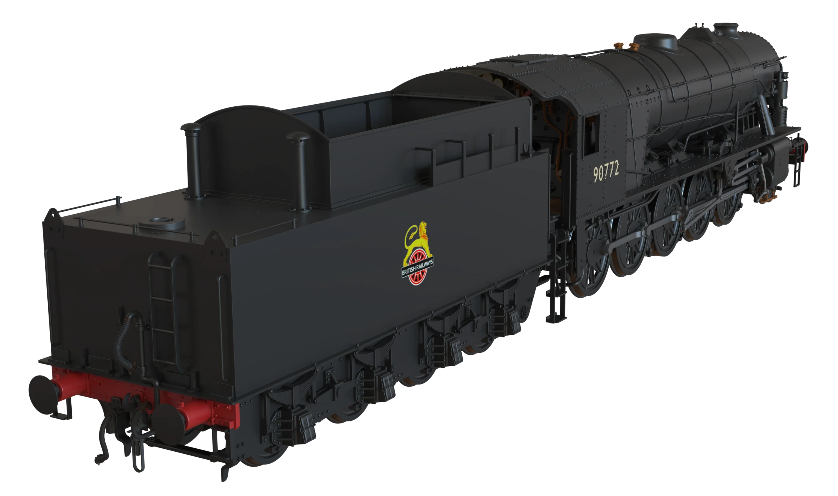 C1004 WD Austerity 2-10-0 BR Black Early Crest No.90772 Steam Locomotive - Image 6