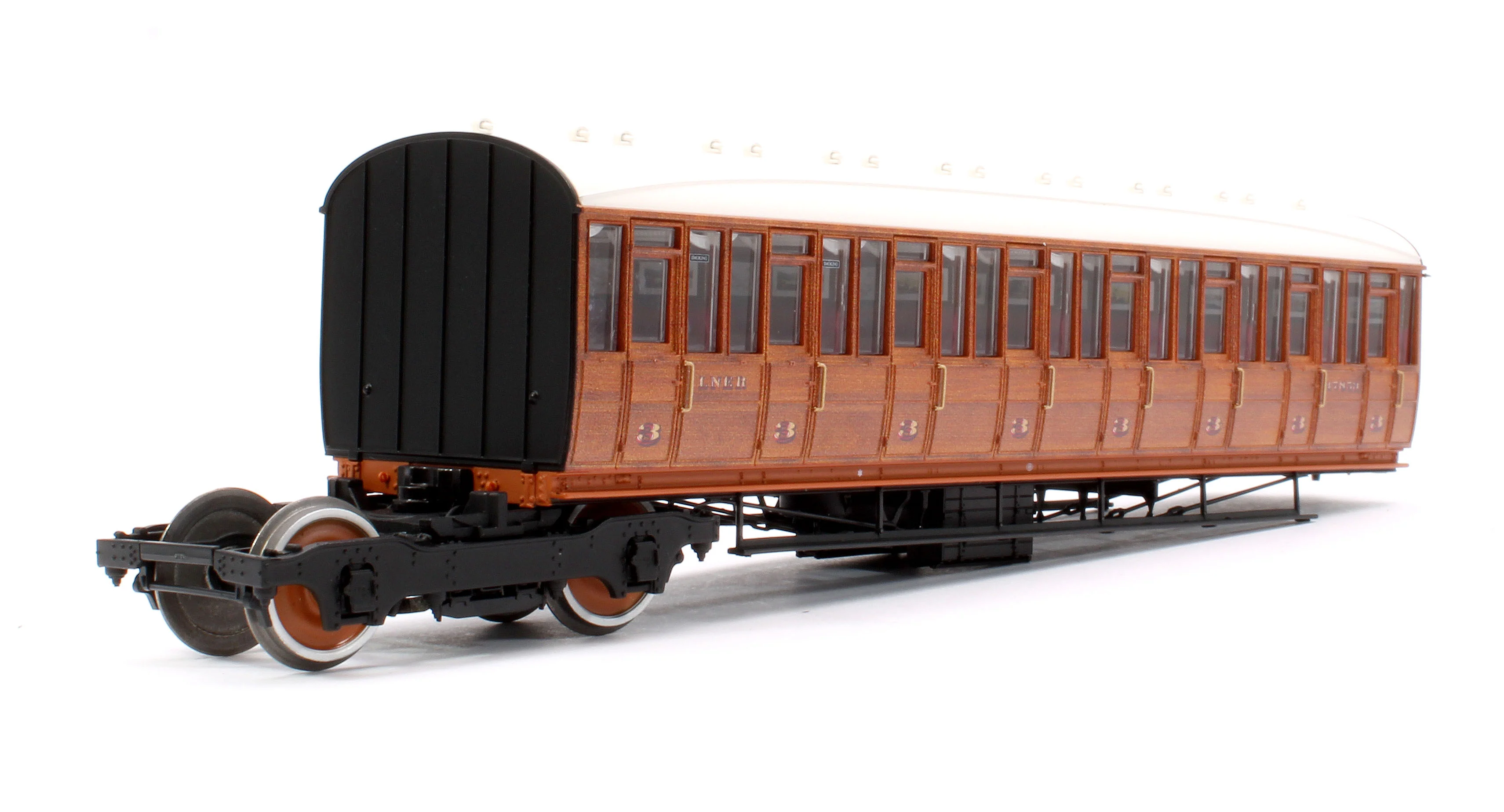 C2000A Quad Art Set No. 90A LNER Teak 4 Coach Pack - Image 7