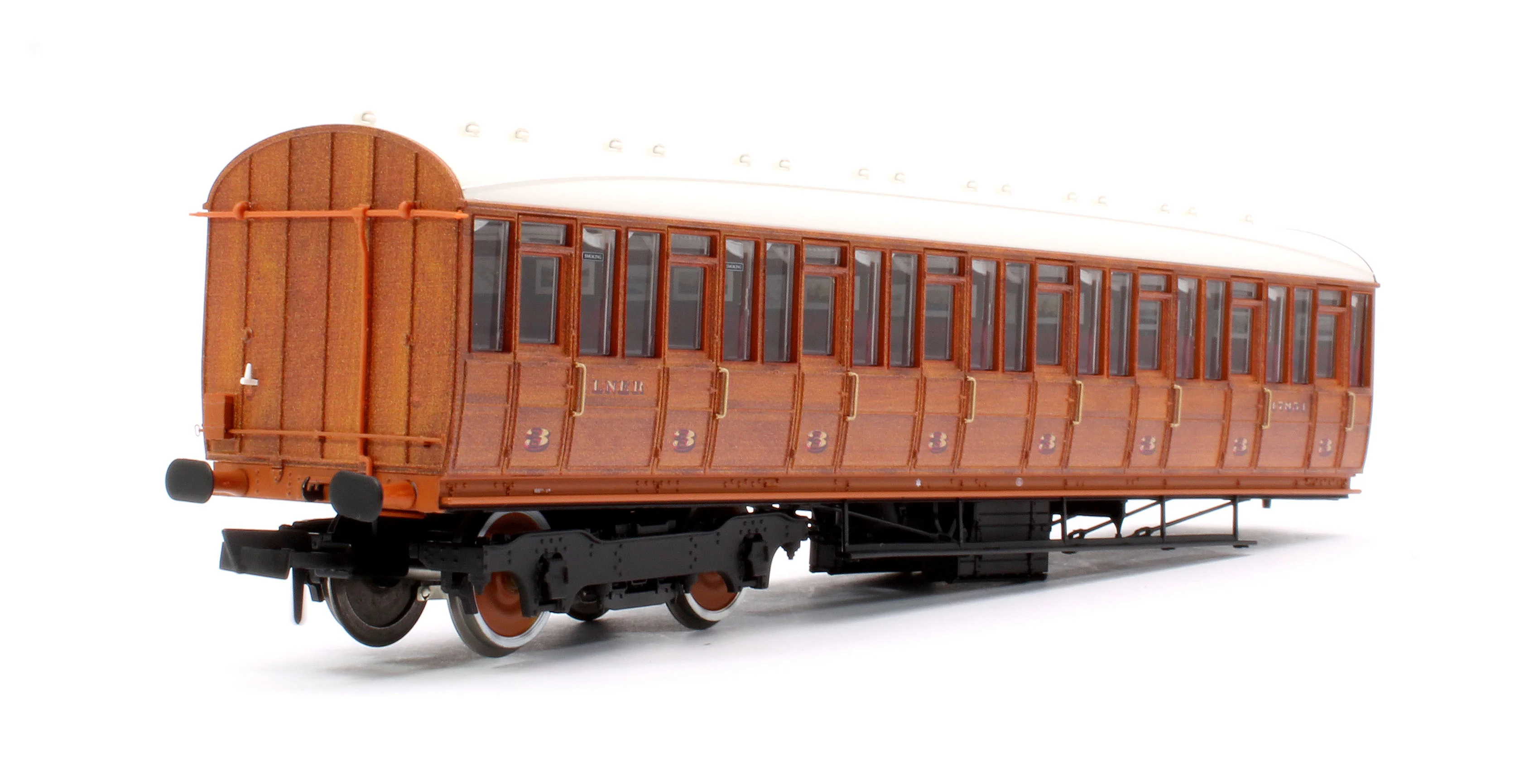 C2000A Quad Art Set No. 90A LNER Teak 4 Coach Pack - Image 9