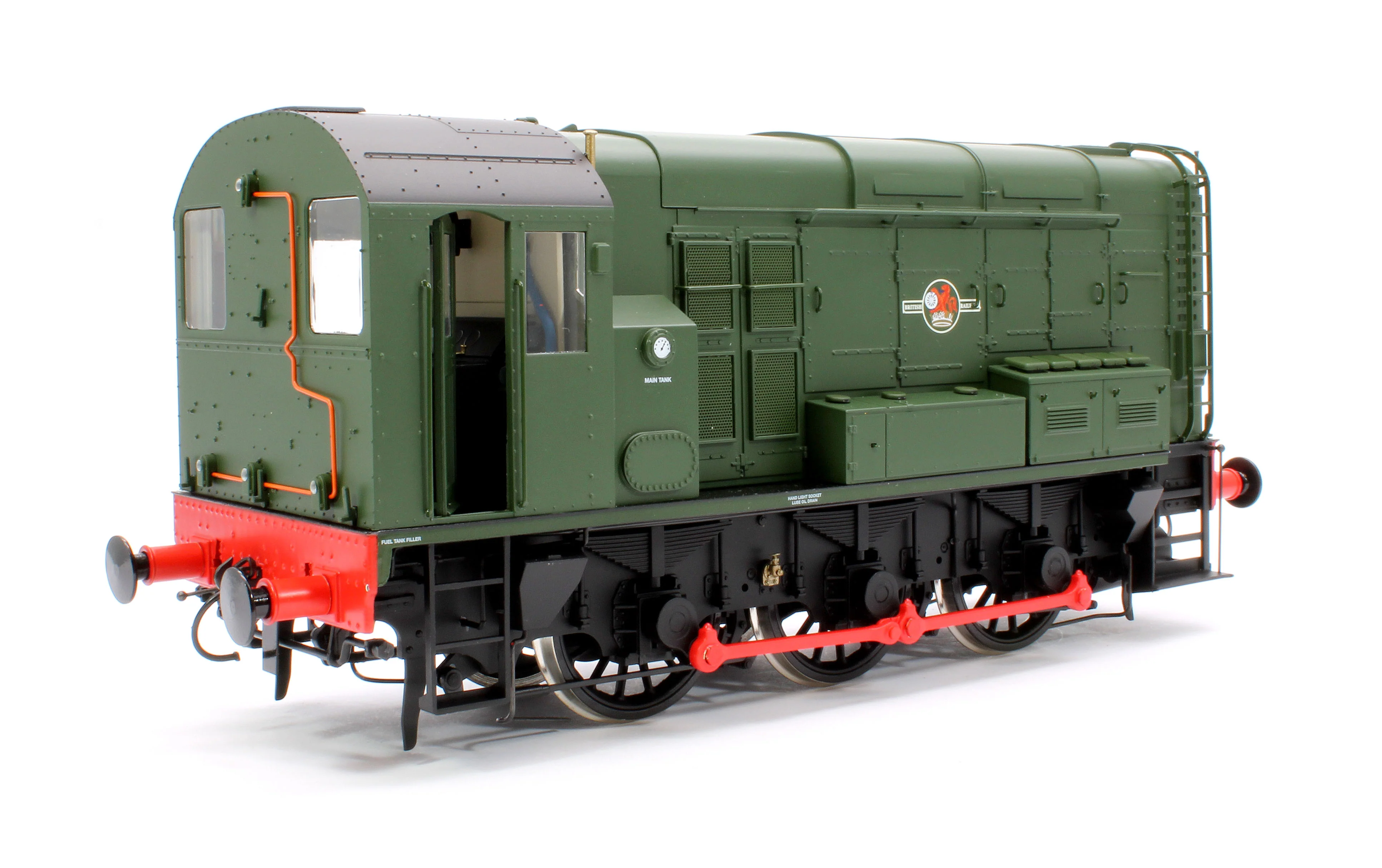 Class 08 BR Green Late Crest No Warning Panels Unnumbered Diesel Shunter Locomotive - Image 3