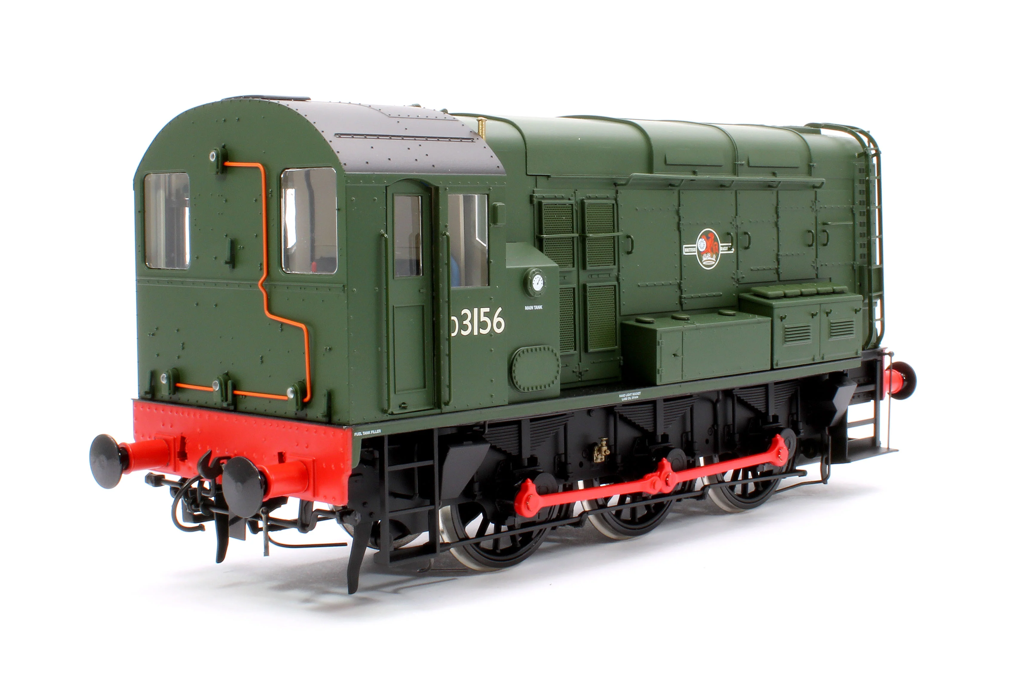 7D-008-018 Class 08 D3156 BR Green Late Crest No Warning Panels Diesel Shunter Locomotive - Image 3