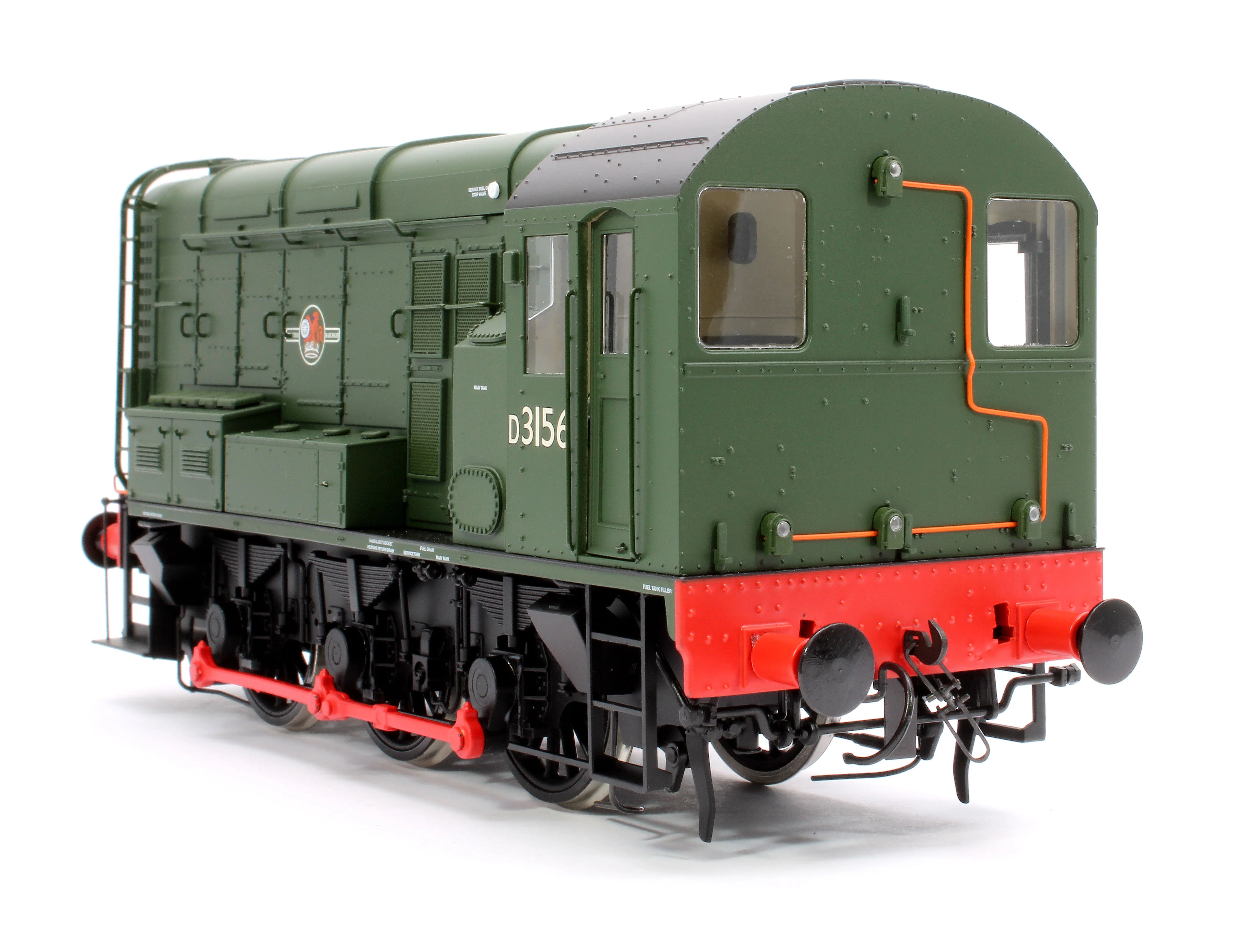 7D-008-018 Class 08 D3156 BR Green Late Crest No Warning Panels Diesel Shunter Locomotive - Image 8