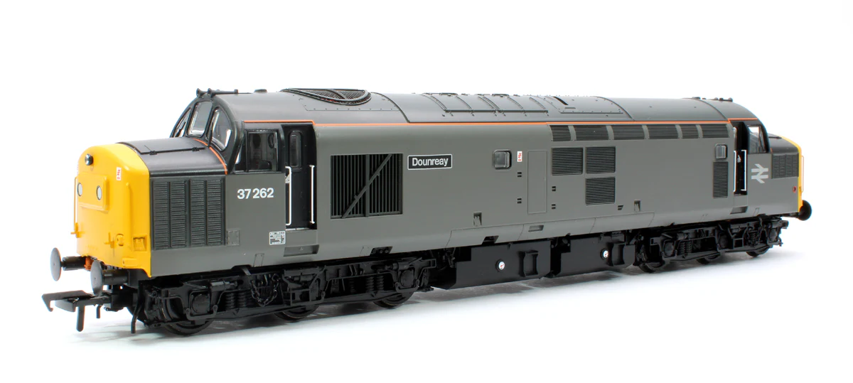 Class 37/0 Centre Headcode 37262 'Dounreay' BR Engineers Grey Diesel Locomotive - DCC Sound - Image 2