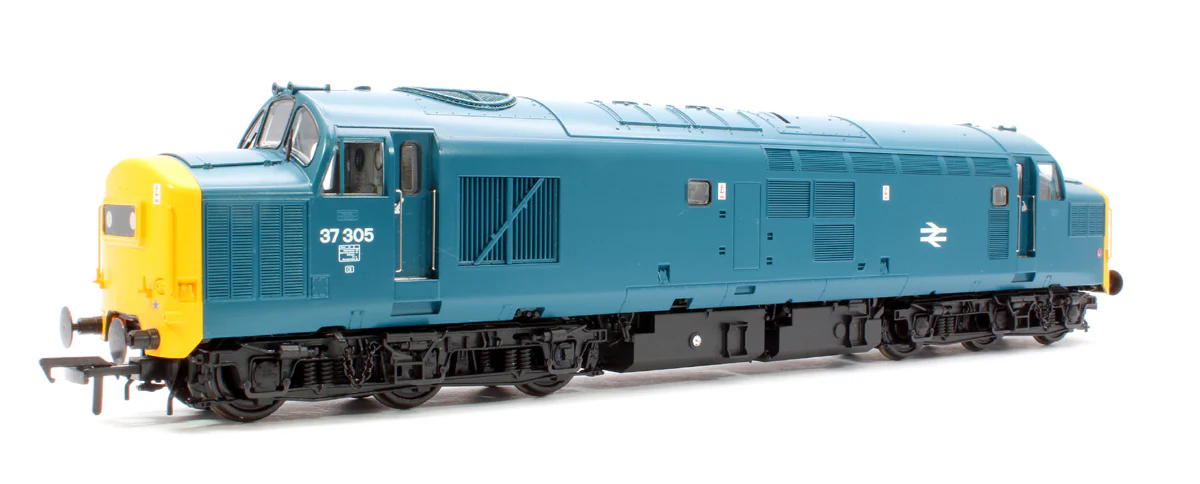 35-303 Class 37/0 Centre Headcode 37305 BR Blue Diesel Locomotive