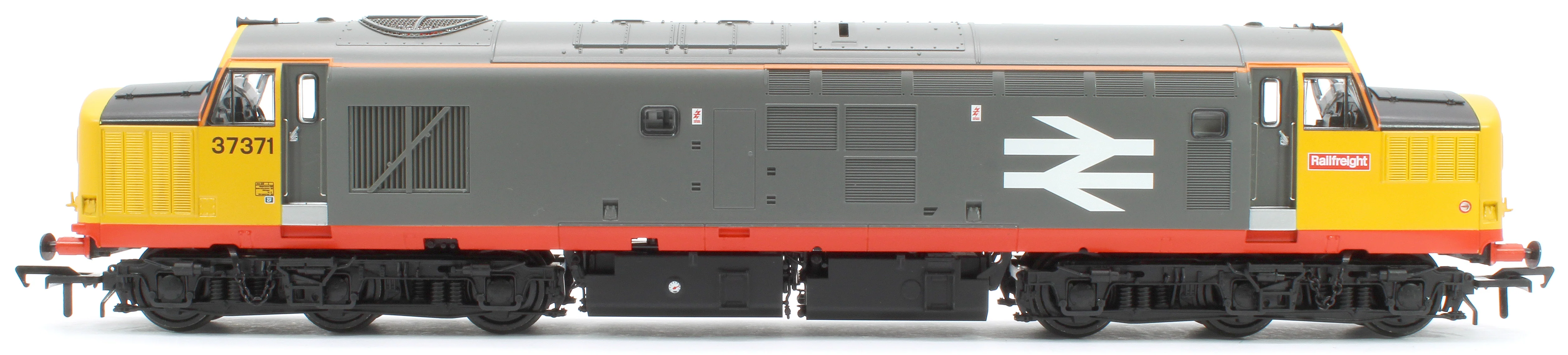 Class 37/0 Centre Headcode 37371 BR Railfeight (Red Stripe) Diesel Locomotive - DCC Sound - Image 5