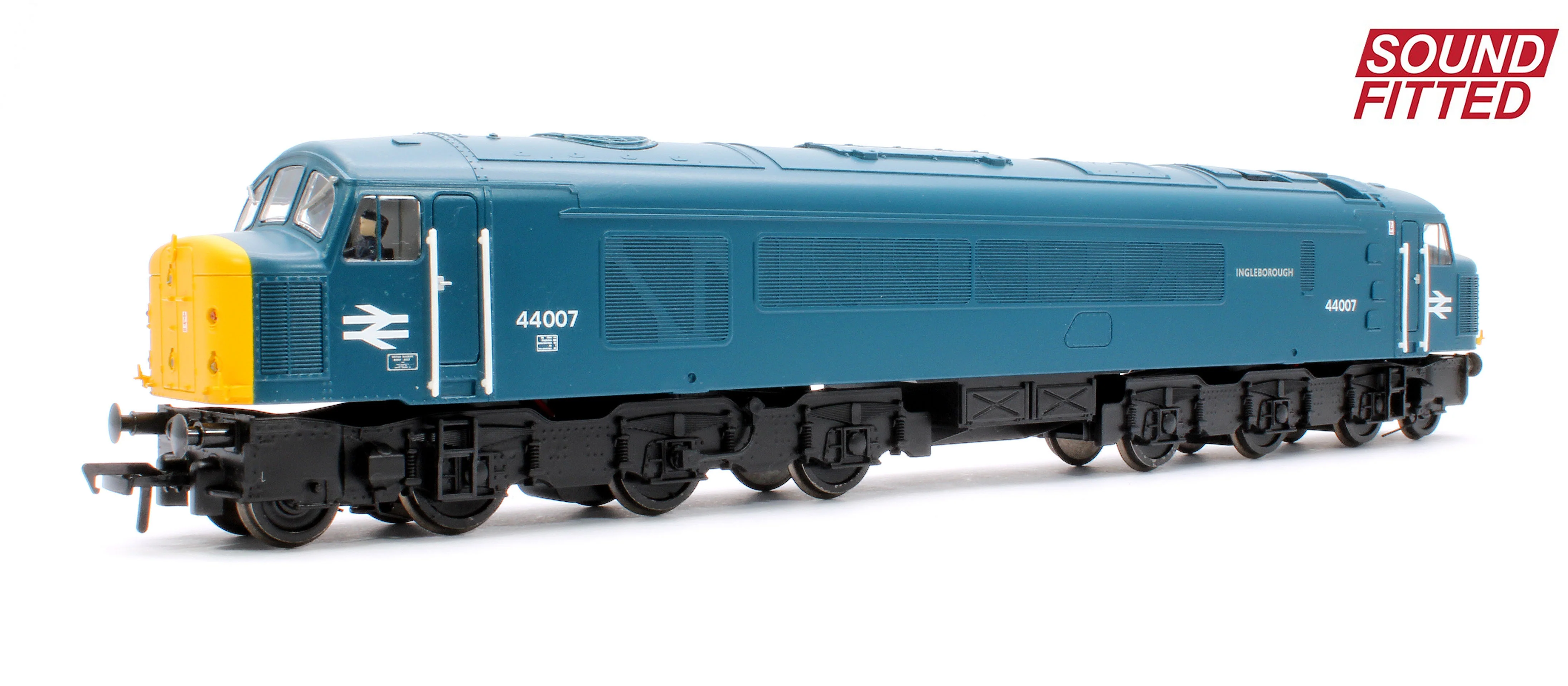 32-652ASF Class 44 Disc Headcode 44007 'Ingleborough' BR Blue Diesel Locomotive - DCC Sound