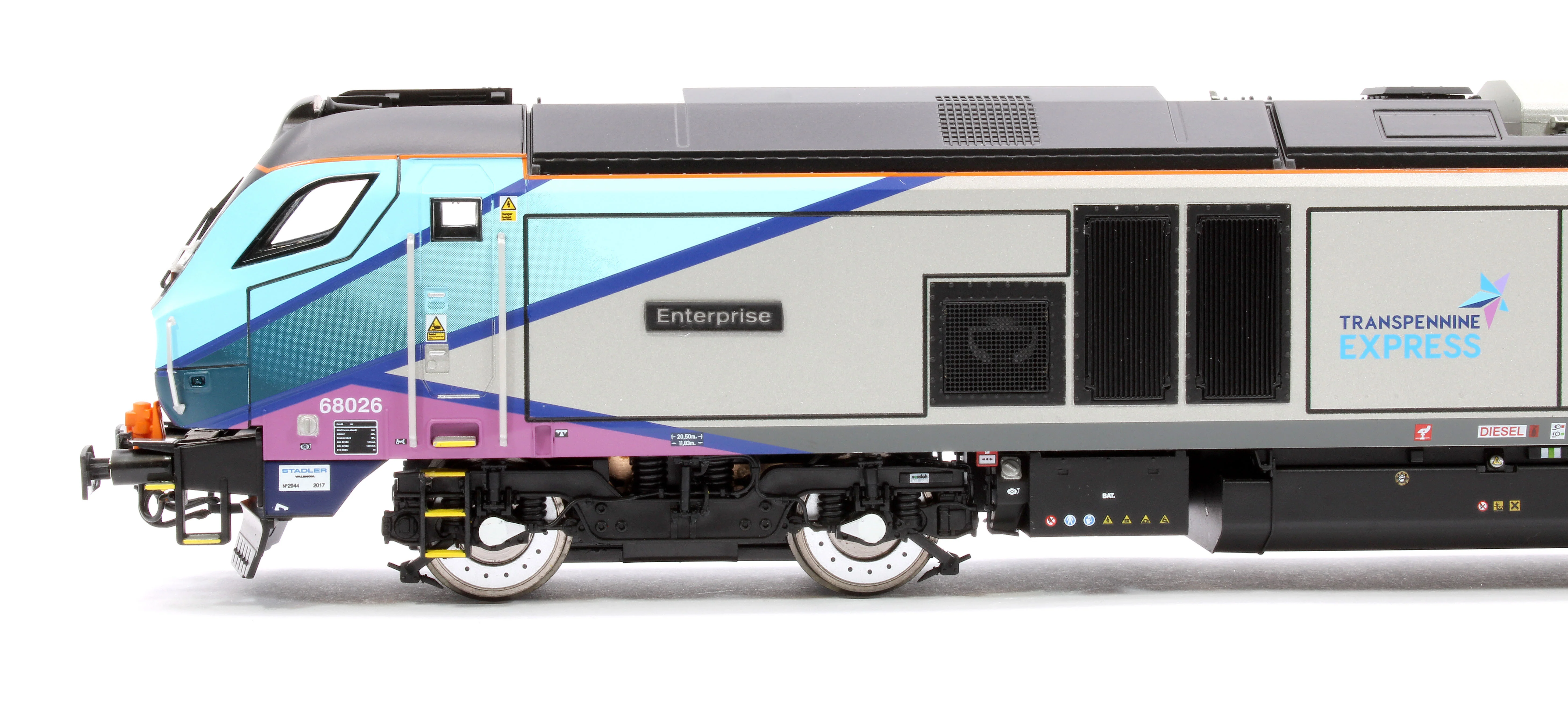 4D-022-024S Class 68 "Enterprise" 68026 Transpenine Express Diesel Locomotive - Sound Fitted - Image 7