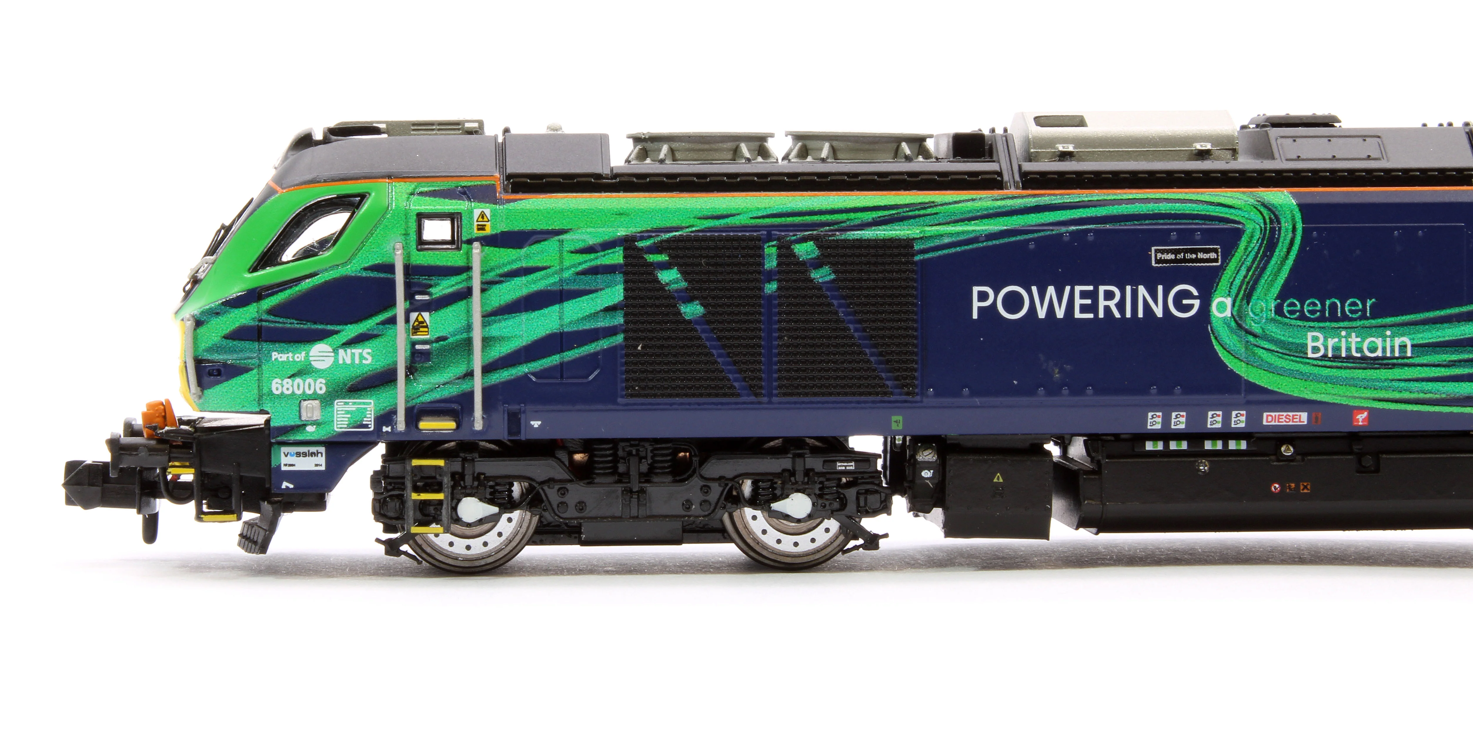 2D-022-016S Class 68 Pride of the North 68006 New DRS/NTS Green Diesel Locomotive - DCC Sound - Image 6