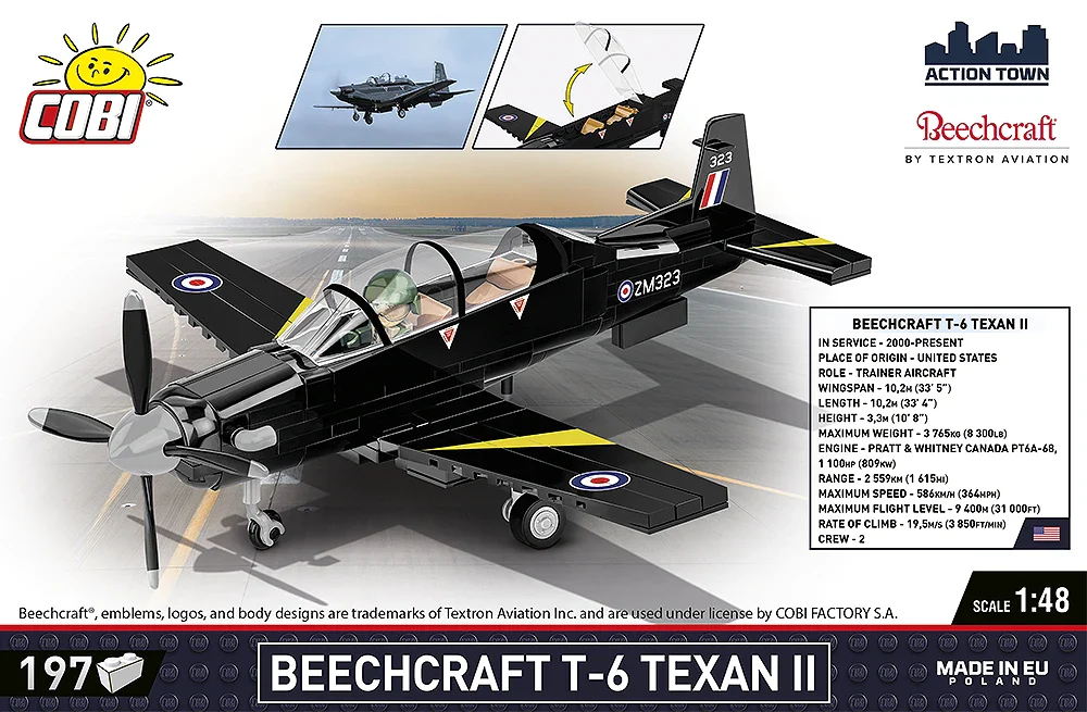 Beechcraft T-6 Texan II Royal Air (192 pcs) Model Kit - Image 3