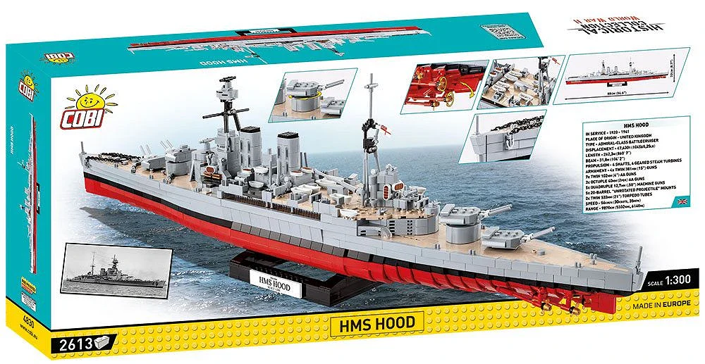 HMS Hood WWII (2613 pcs) Model Kit - Image 14