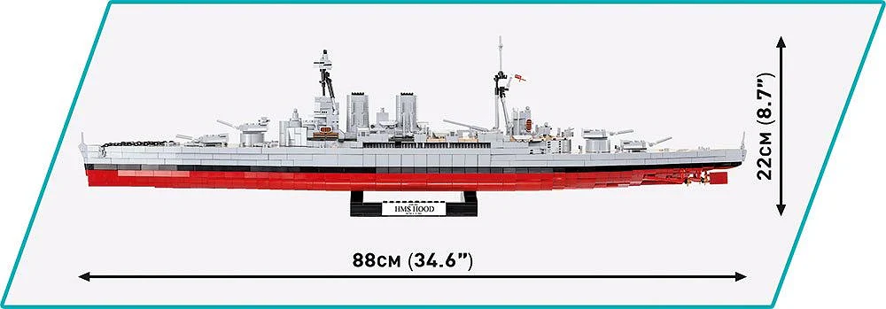 HMS Hood WWII (2613 pcs) Model Kit - Image 7