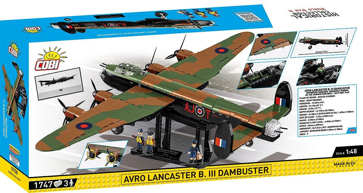 Avro Lancaster B III Dambusters Executive Edition WWII (1795 pcs) Model Kit - Image 19