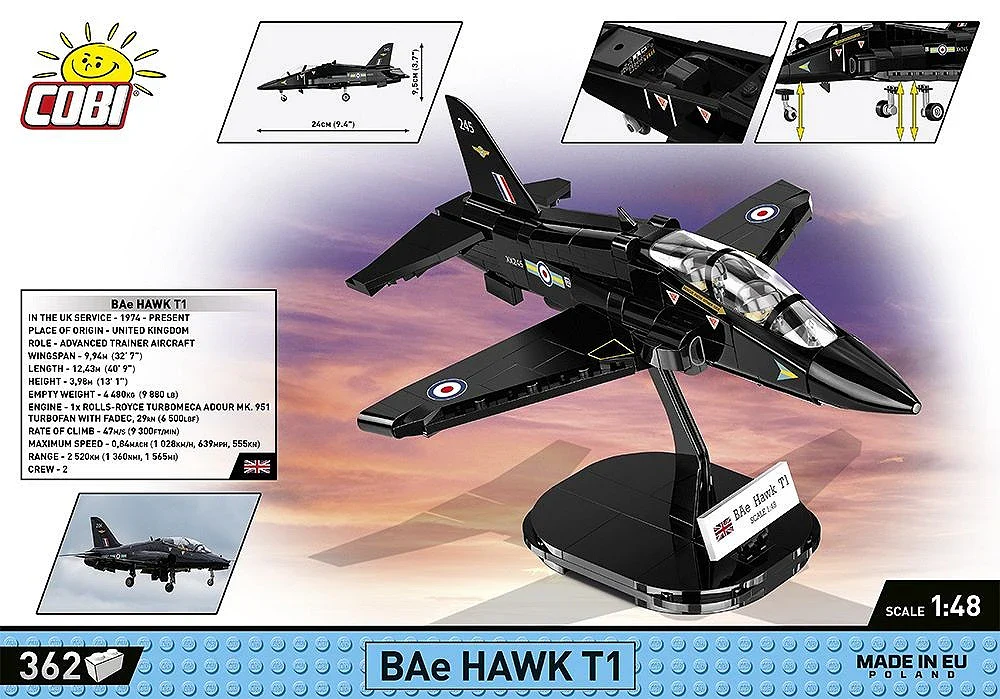 BAE Hawk T1 RAF (362 pcs) Model Kit - Image 4