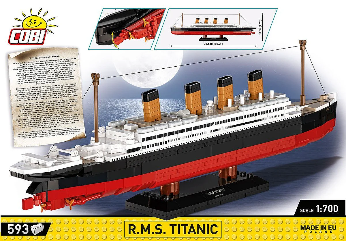 R.M.S Titanic (600 pcs) Model Kit - Image 4