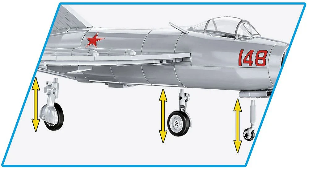 MIG-15 Fagot Korean War (504 pcs) Model Kit - Image 5