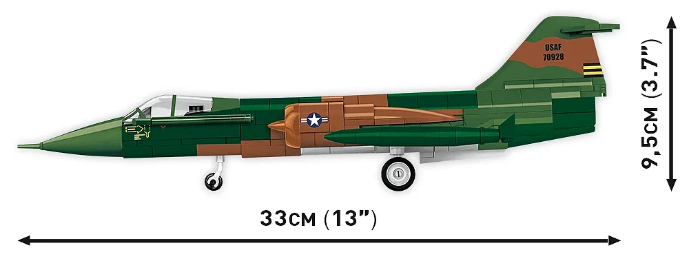 Lockheed F-104 Starfighter Vietnam War (430 pcs) Model Kit - Image 6