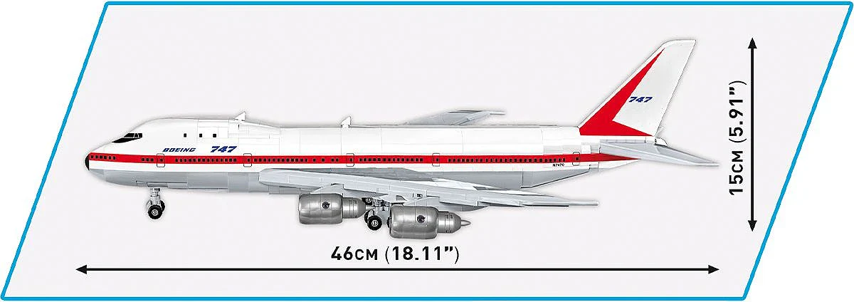 Boeing 747 First Flight 1969 (1000 pcs) Model Kit - Image 8
