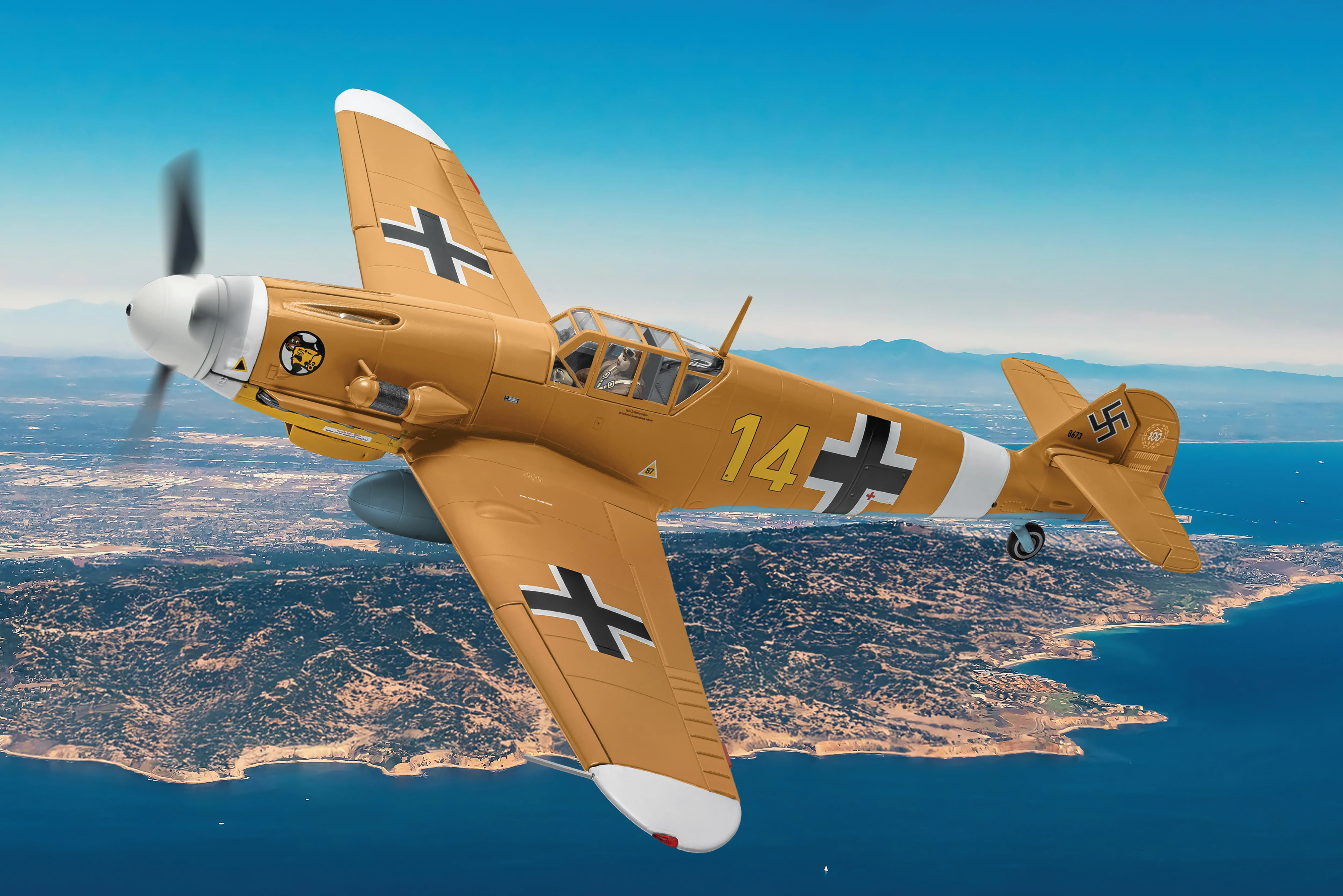 AA34910 Messerschmitt Bf 109F-4 (Trop), Hans Joachim Marseille, 1942