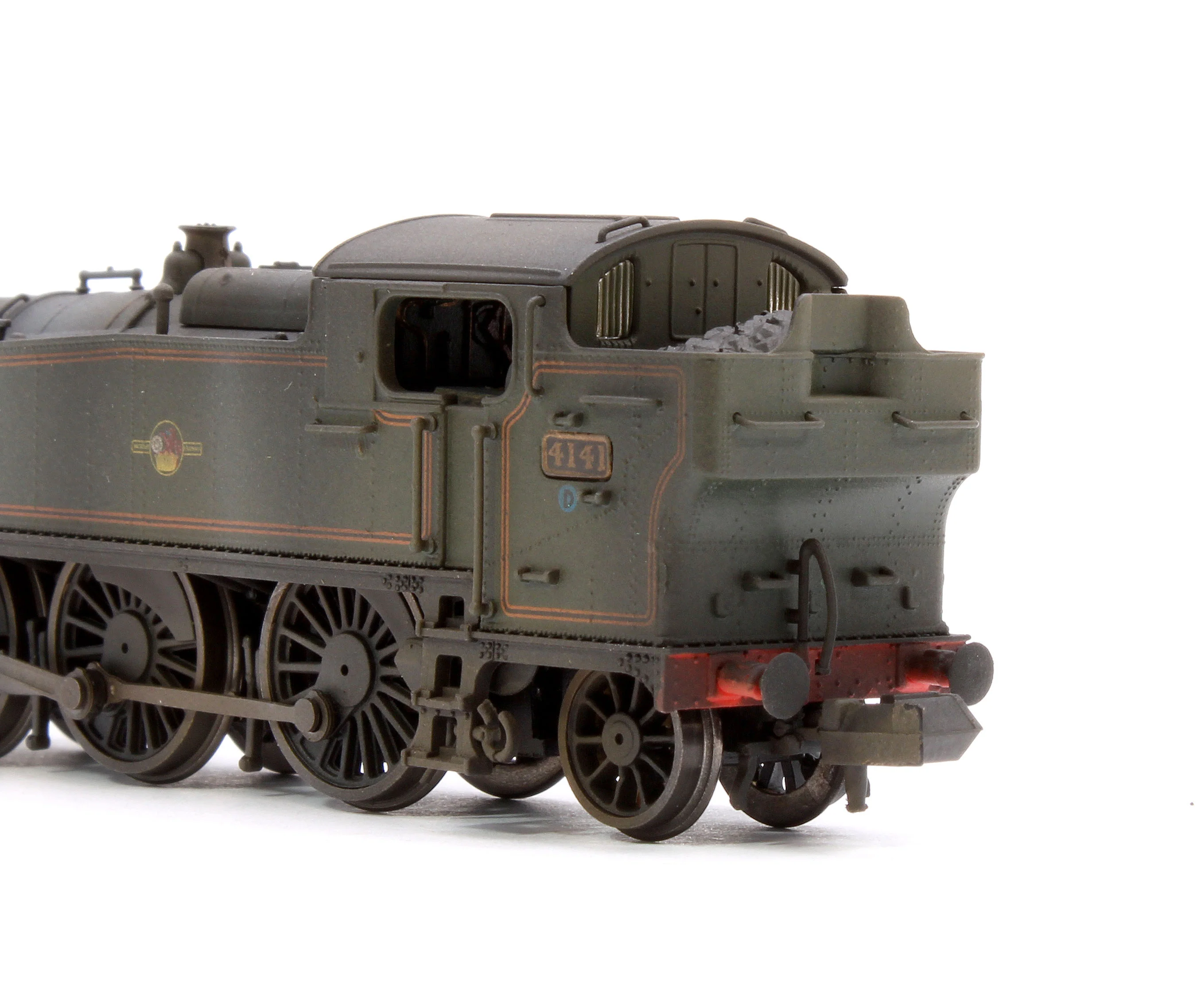 Custom Weathered Class 5101 Large Prairie British Railways BR Lined Green (Late Crest) 2-6-2 Tank Locomotive No.4141 - Image 8