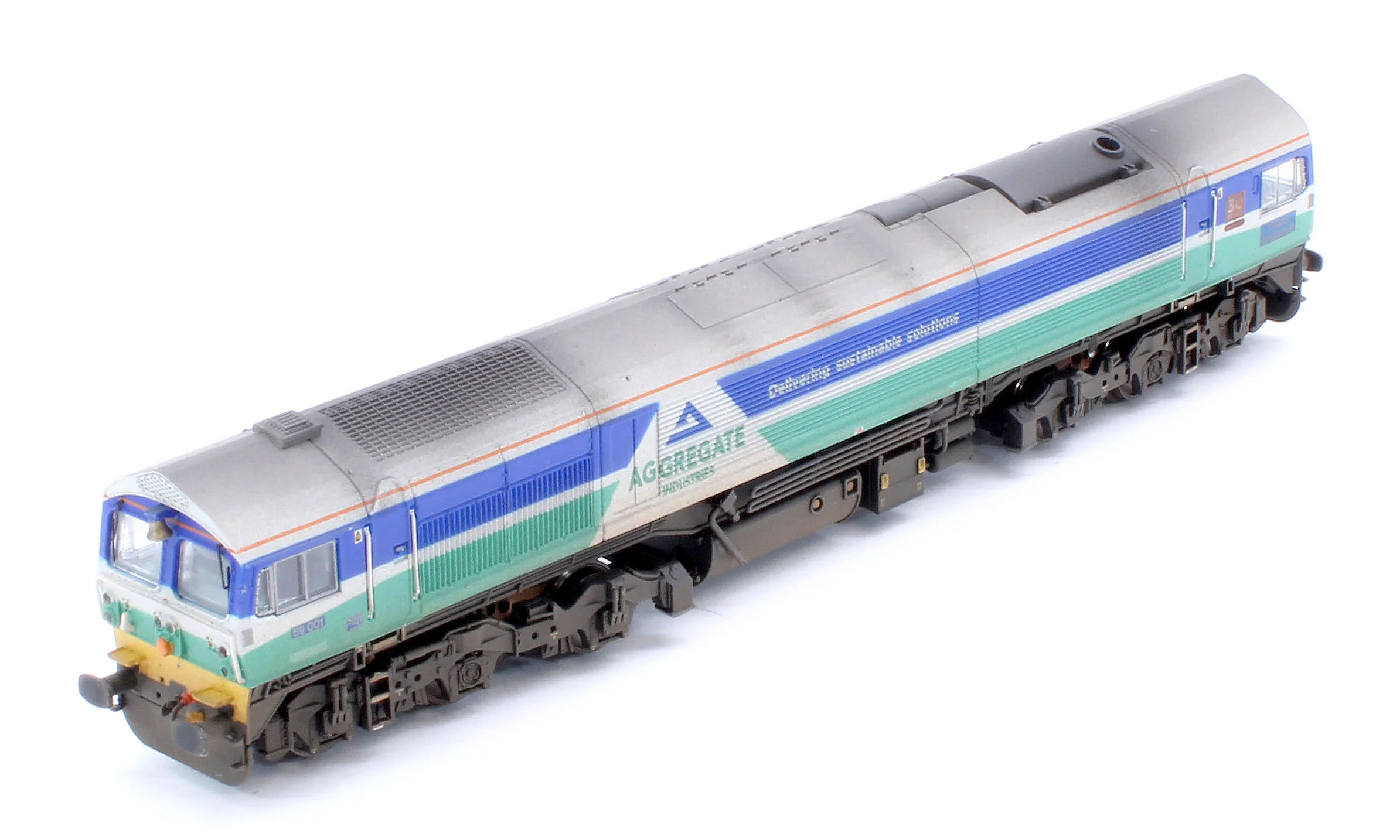 Custom Weathered Class 59 59001 Aggregate Industries Yeoman Endeavour Diesel Locomotive - Image 10