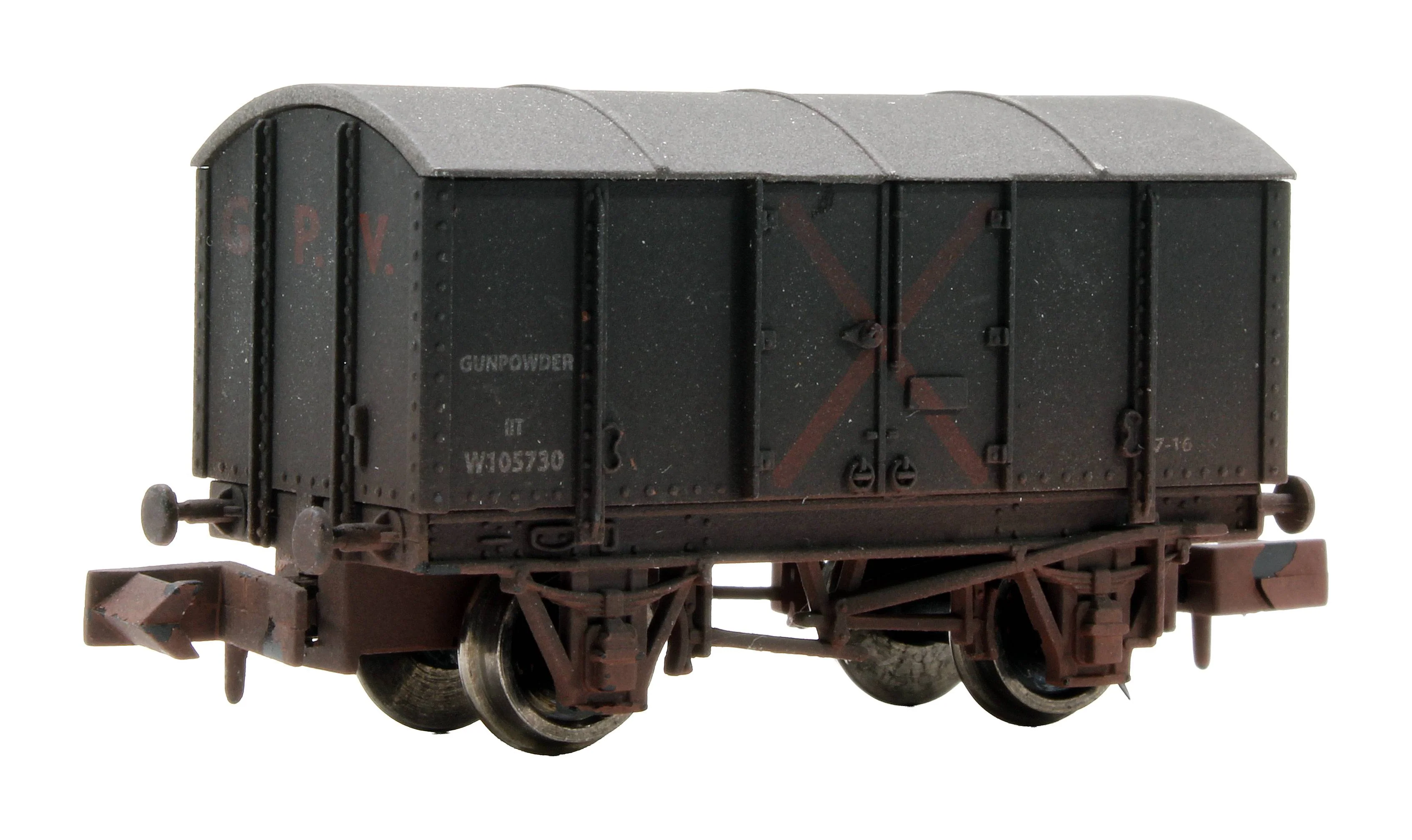 Pre-Owned 2F-013-066 GWR Gunpowder Van 'W105730' - Weathered - Image 2