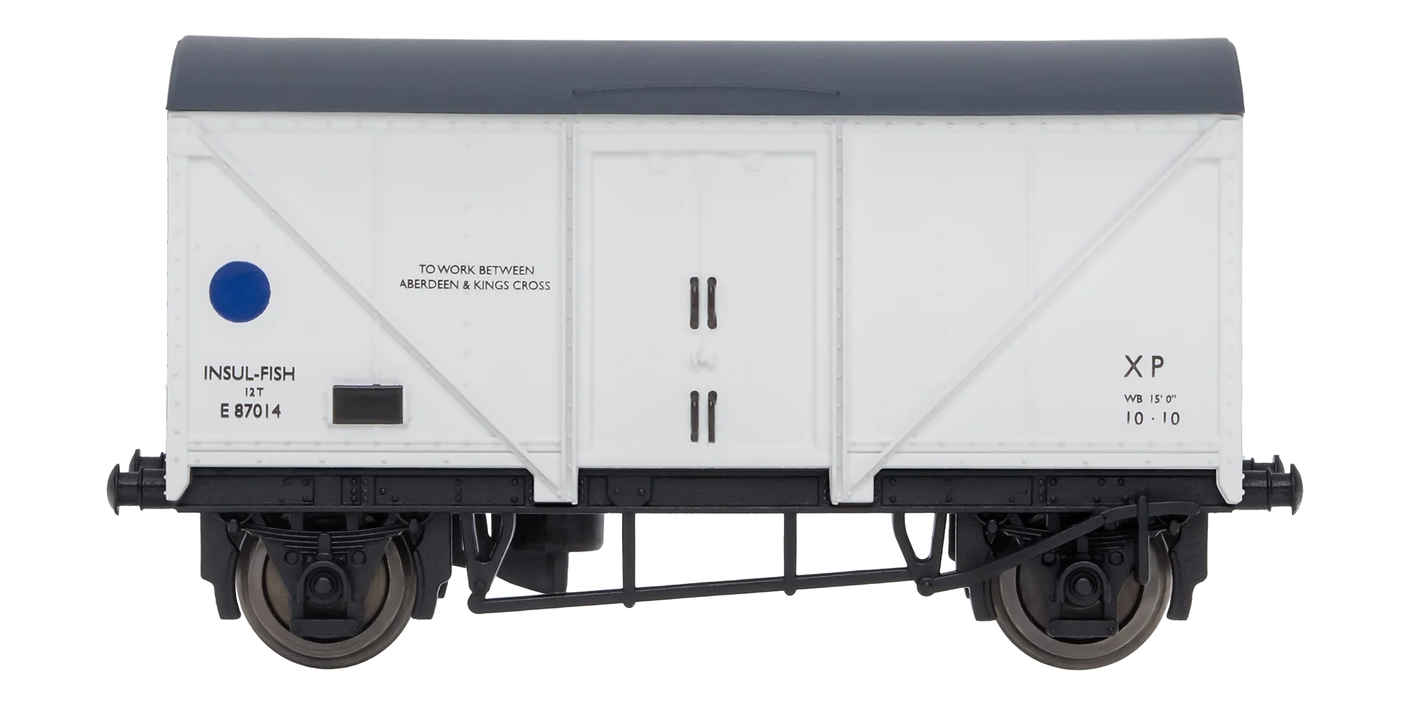 2F-019-009 Blue Spot Fish Van White E87014