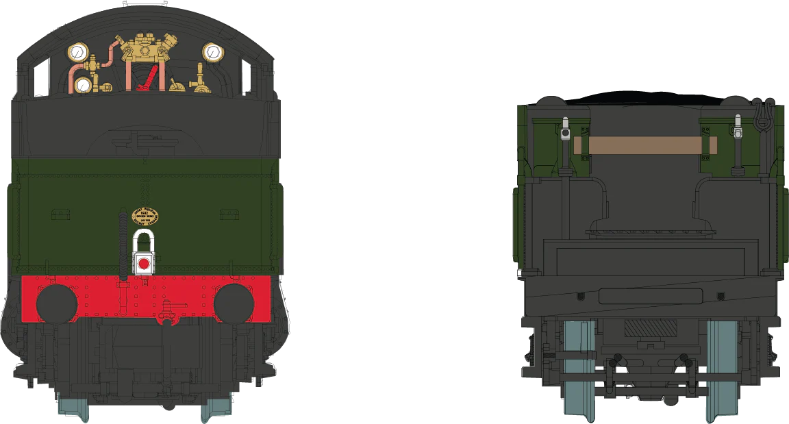 2S-001-009S 4-6-0 Draycott Manor 7810 Lined BR Green Small Early Crest Steam Locomotive - DCC Sound - Image 4