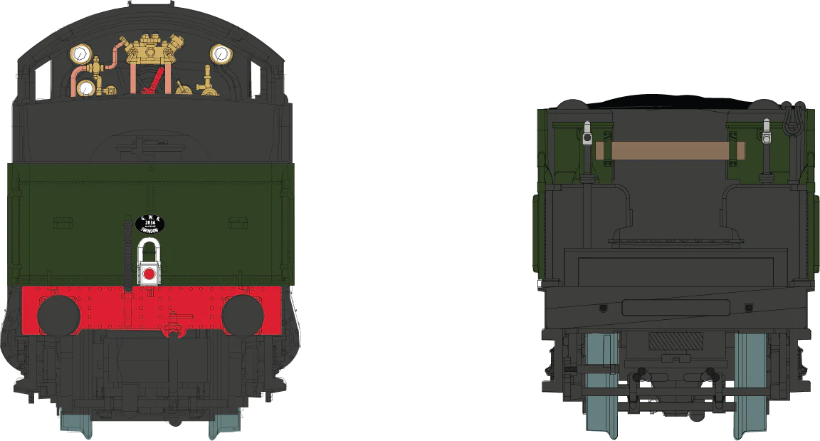 2S-001-011 4-6-0 Cookham Manor 7808 Lined BR Green Late Crest Steam Locomotive - Image 4