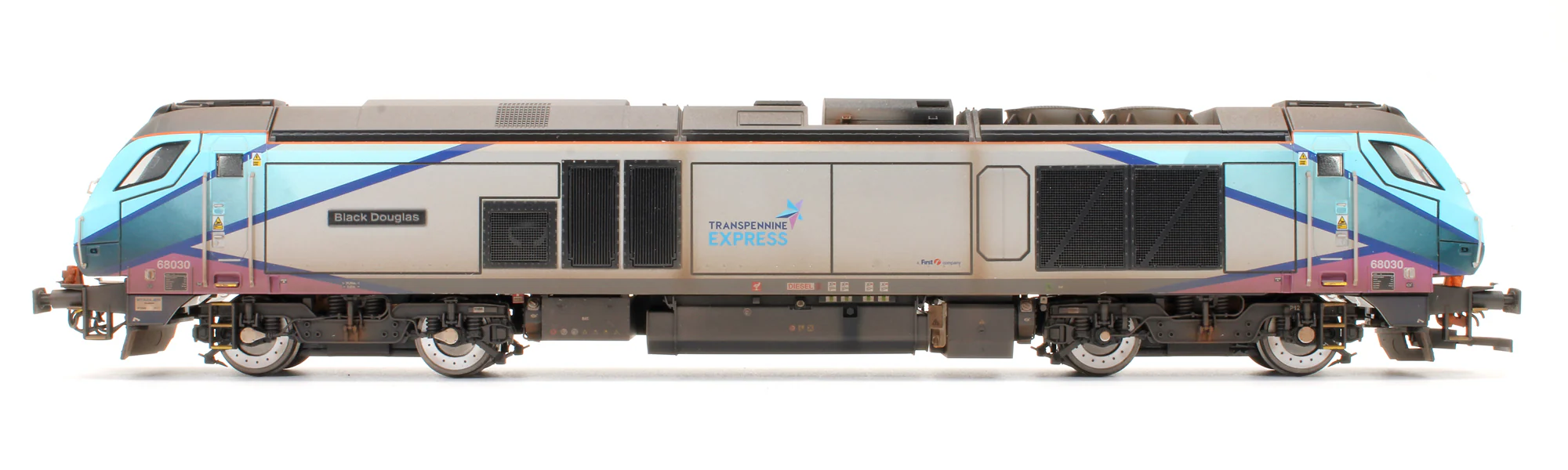 Pre-Owned Class 68 "Black Douglas" 68030 Transpenine Express Diesel Locomotive - Sound Fitted & Custom Weathered - Image 4