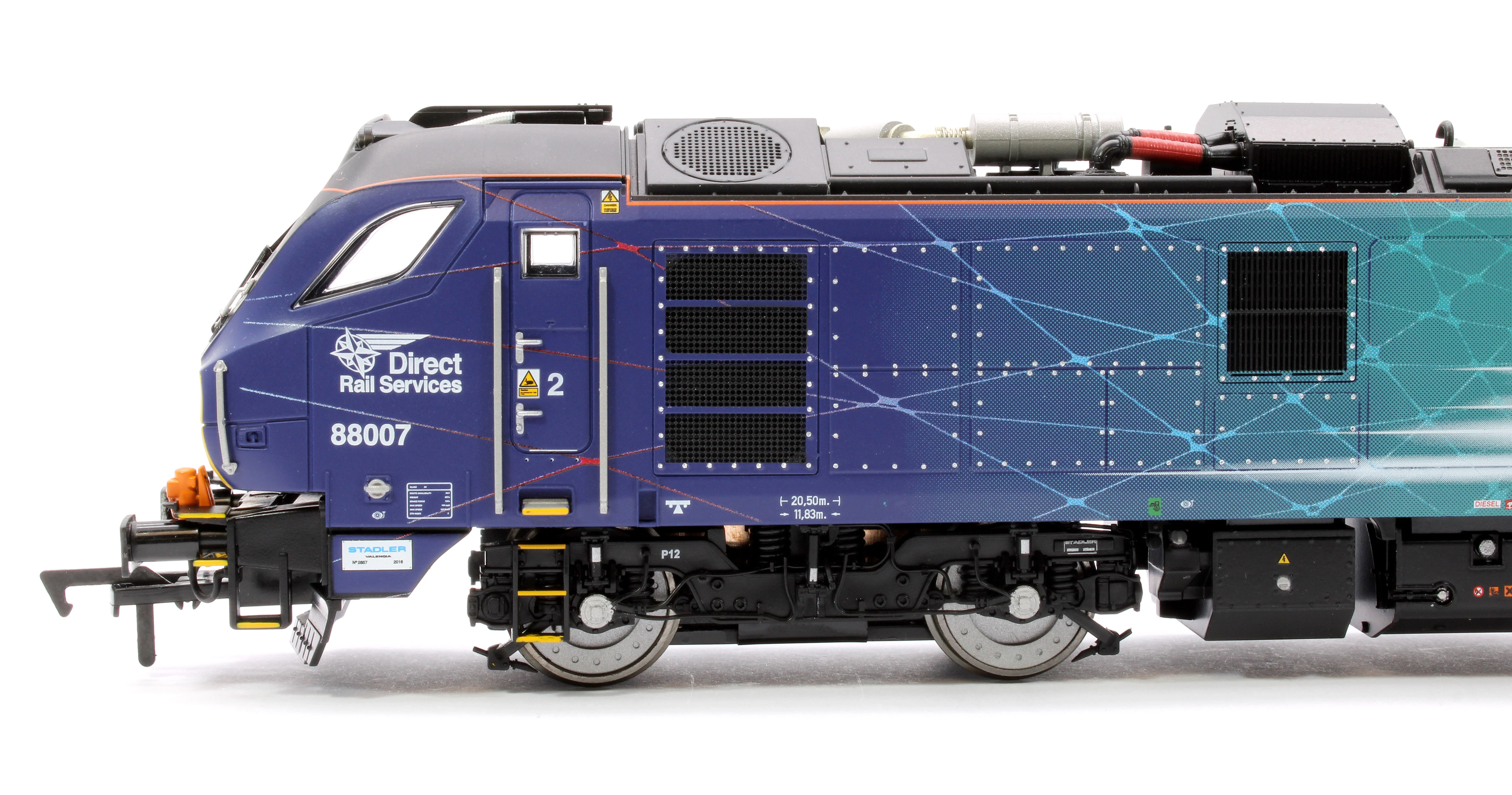 Class 88 'Electra' 88007 DRS Electro-Diesel Locomotive (DCC Fitted & Working Pantograph) - Image 10